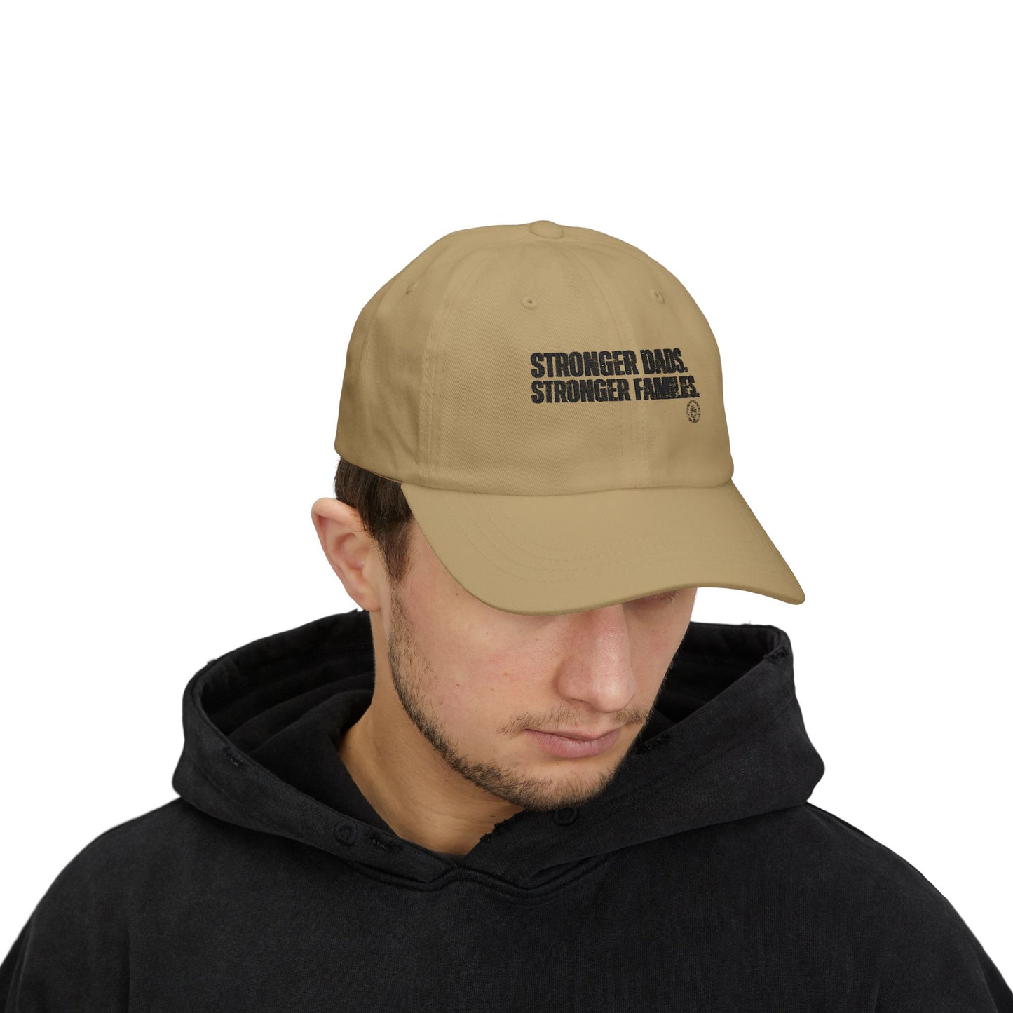 Dad Cap — "Stronger Dads. Stronger Families." Embroidered Baseball Hat