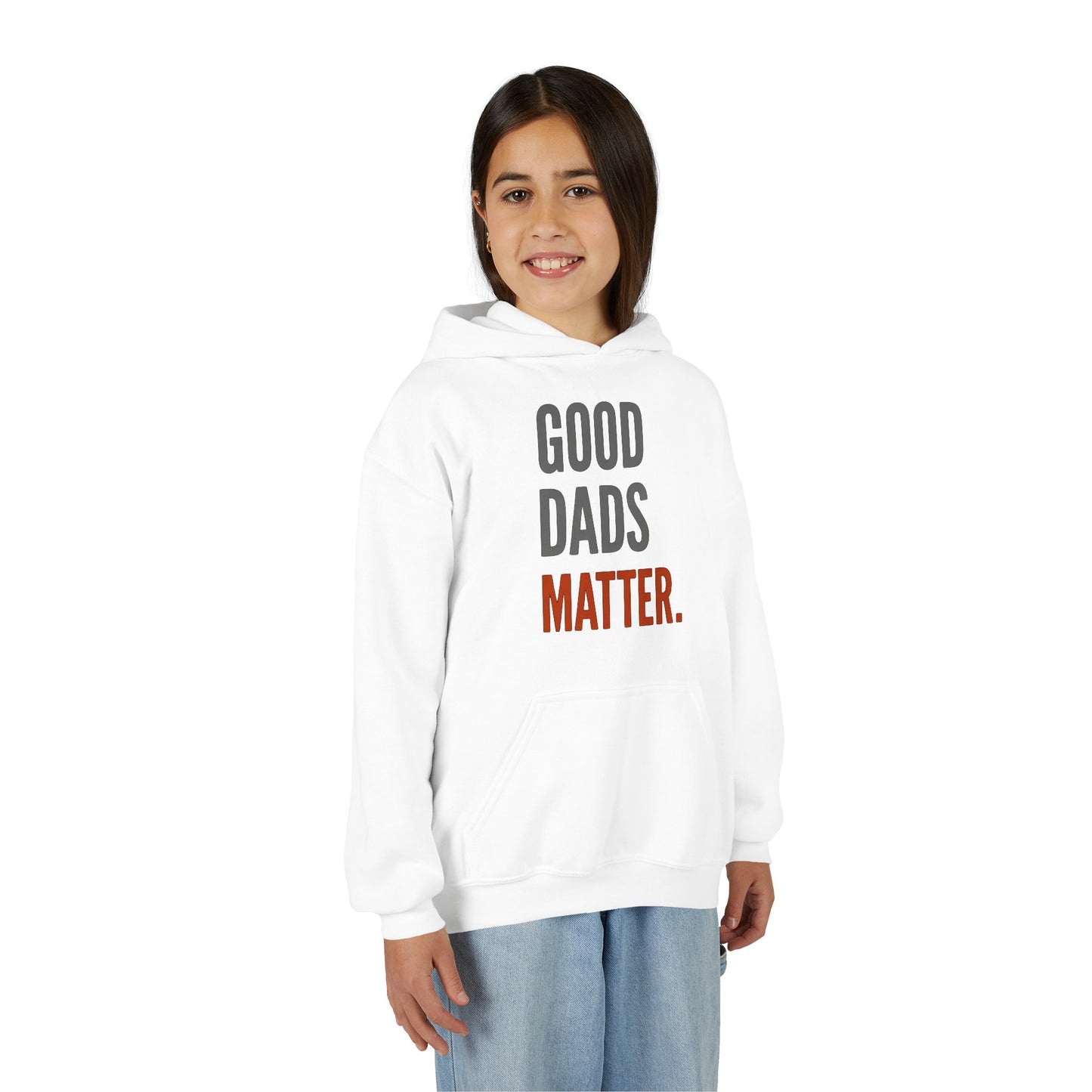 Good Dads Matter Black & Red Youth Hoodie
