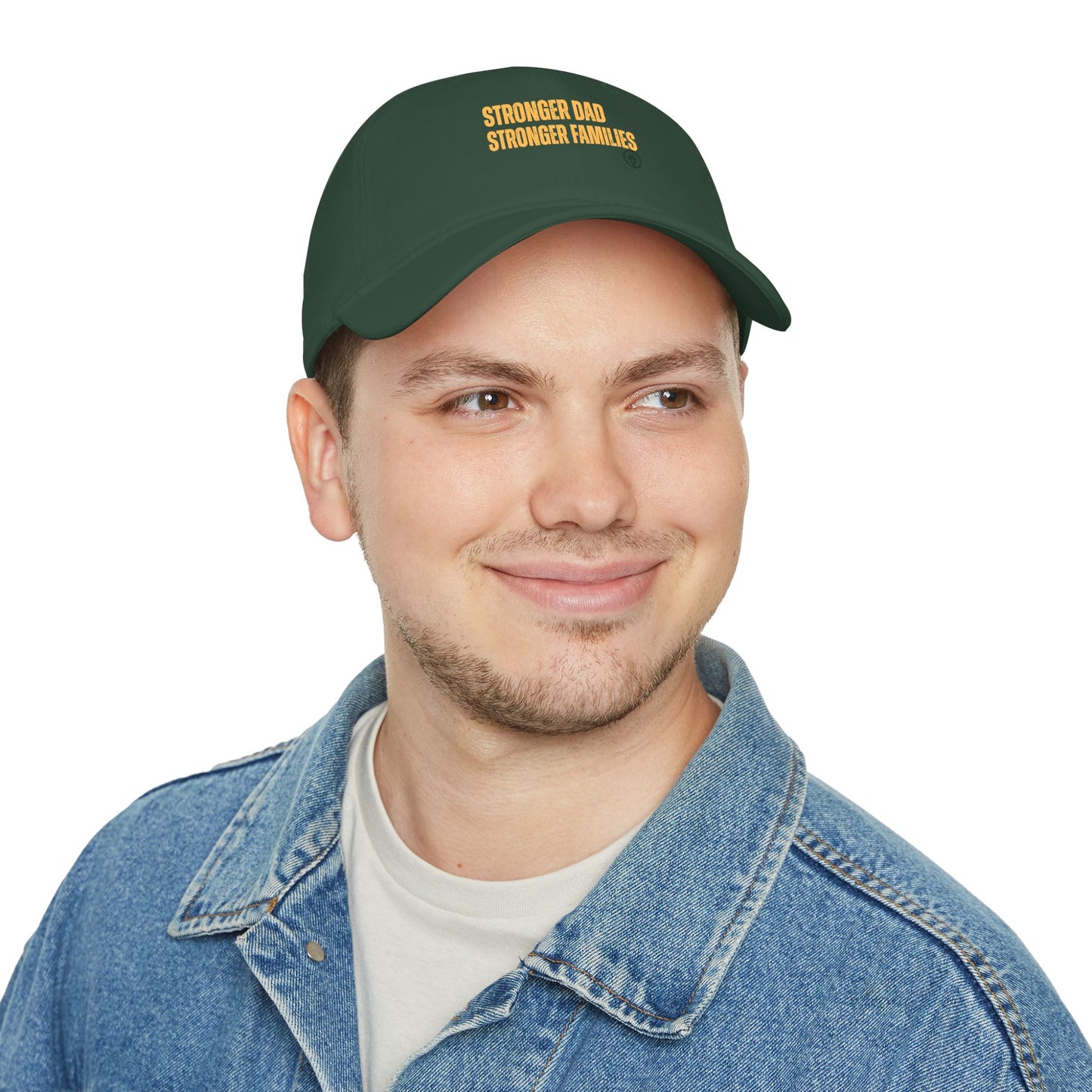 Low Profile Baseball Cap — "Stronger Dads, Stronger Families." Embroidered Dad Pride Hat