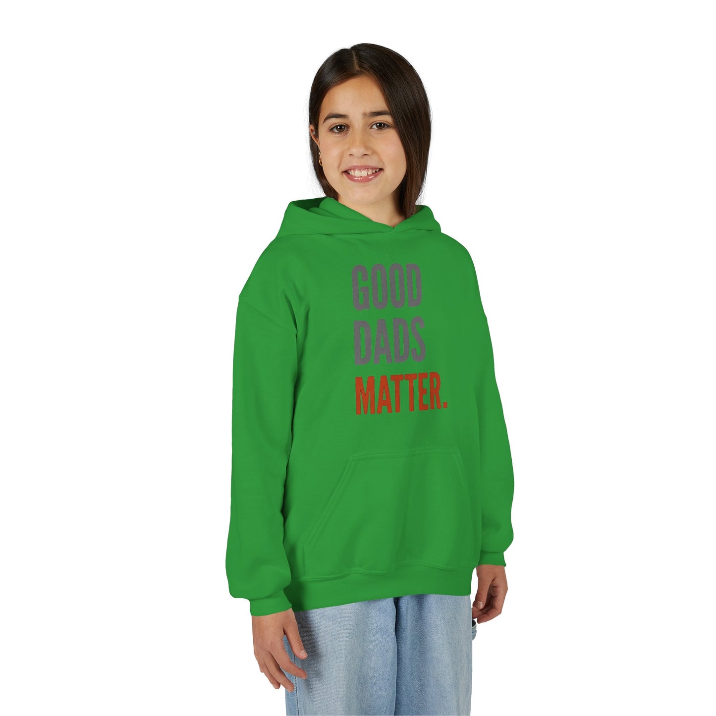 Good Dads Matter Black & Red Youth Hoodie