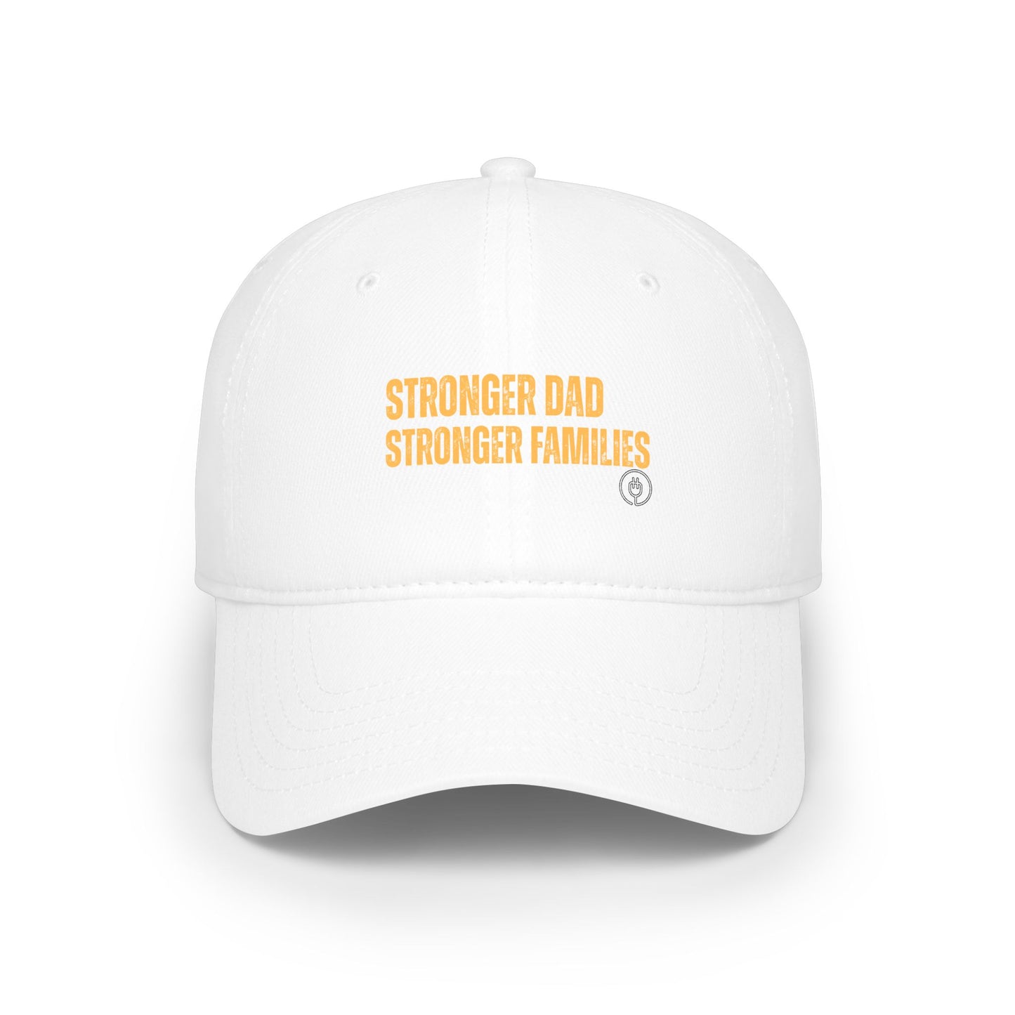 Low Profile Baseball Cap — "Stronger Dads, Stronger Families." Embroidered Dad Pride Hat
