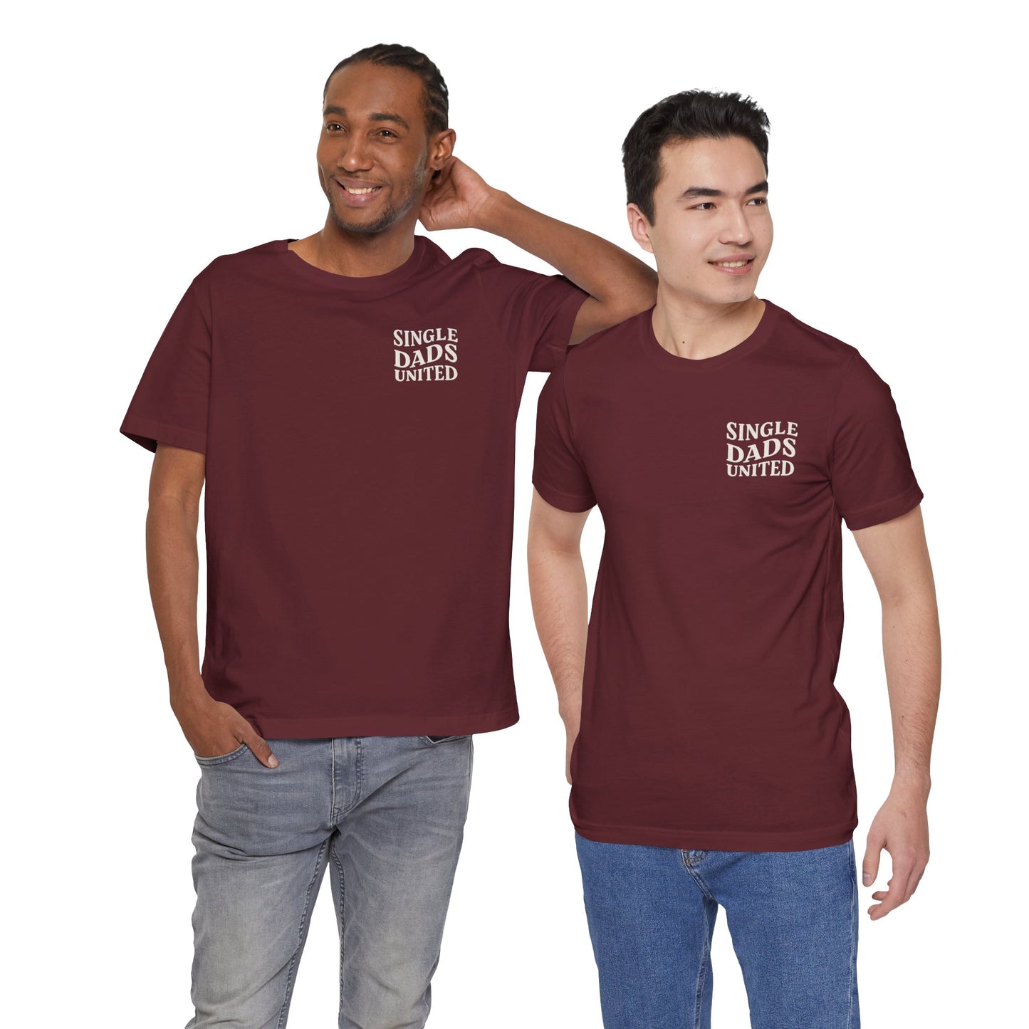 Single Dads United Tee — Casual Supportive Fathers T-Shirt
