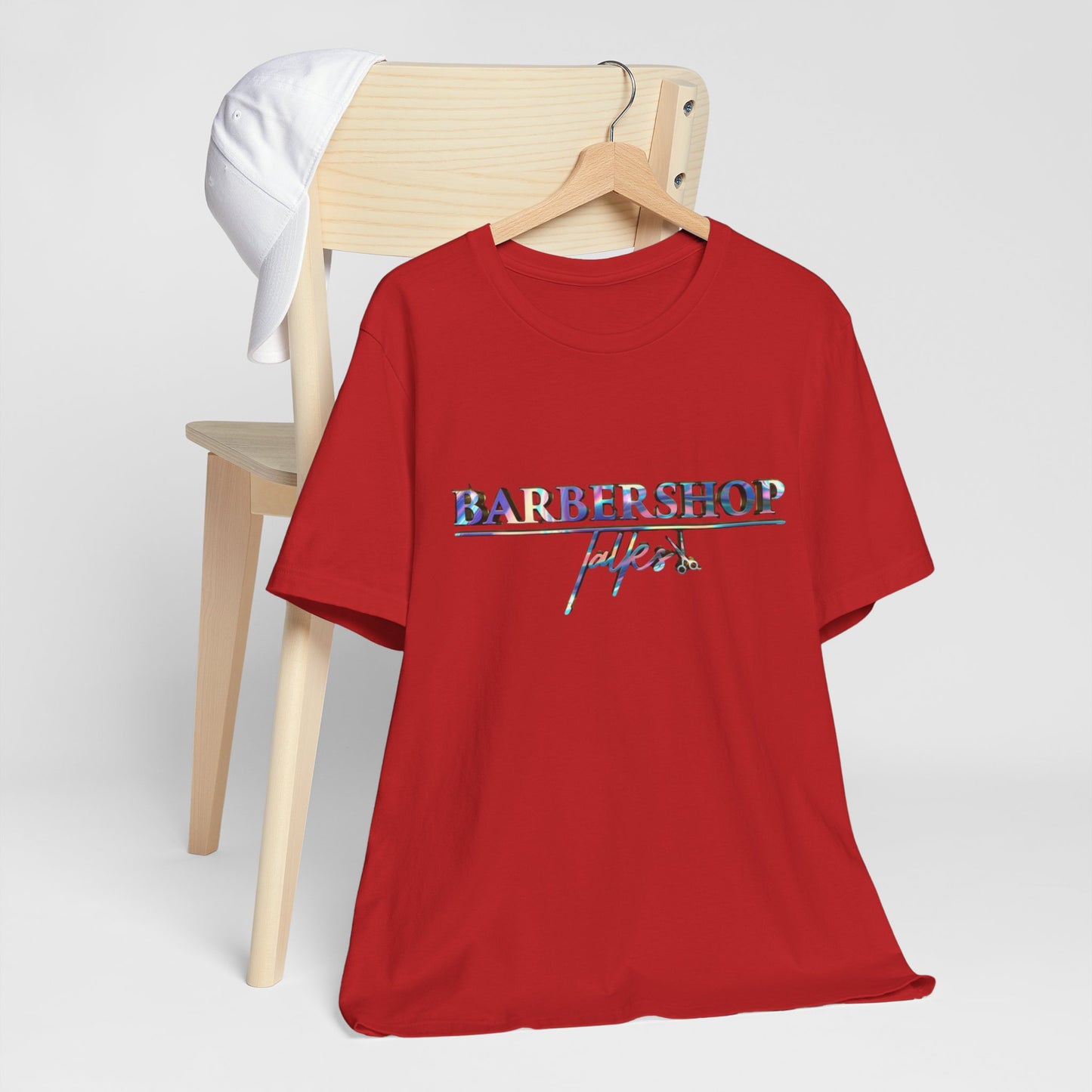 Barbershop Vibes Tee — 'Barbershop Life' Retro Script T-Shirt