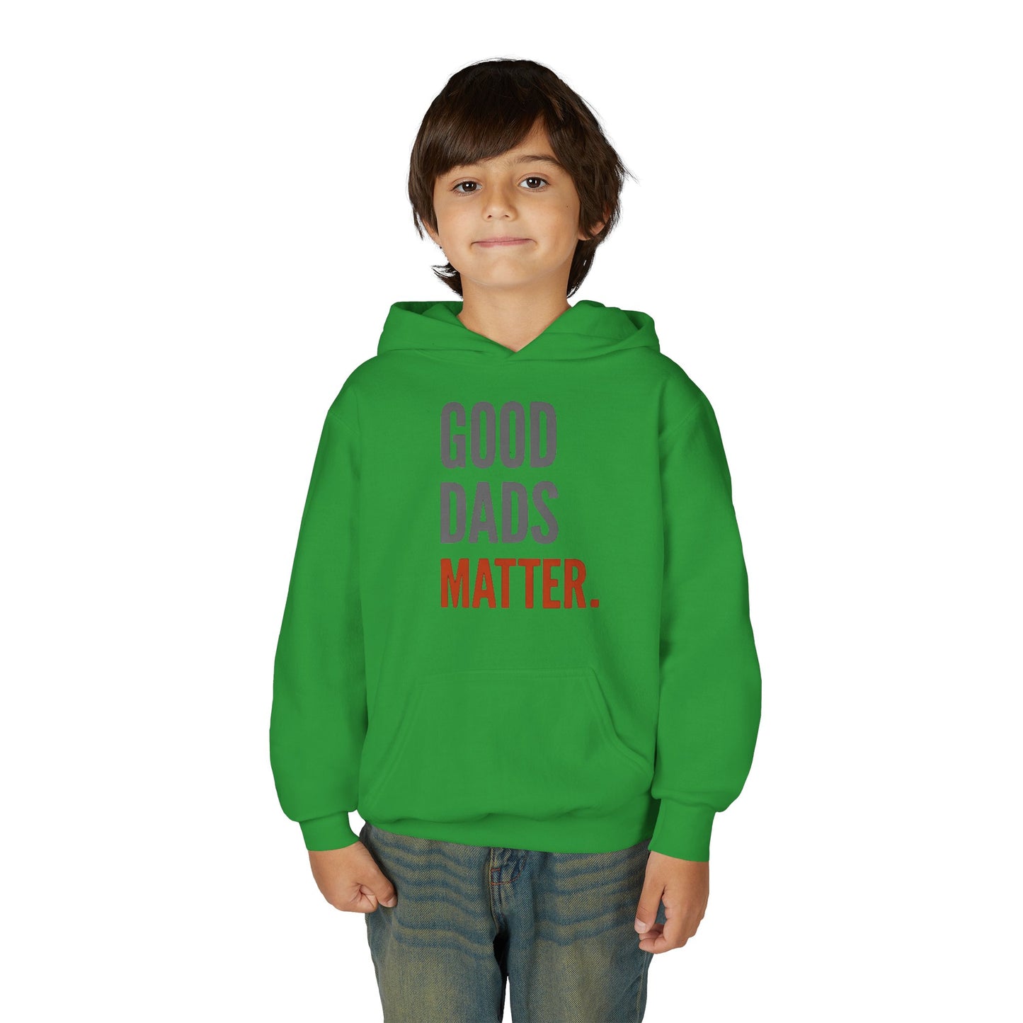 Good Dads Matter Black & Red Youth Hoodie