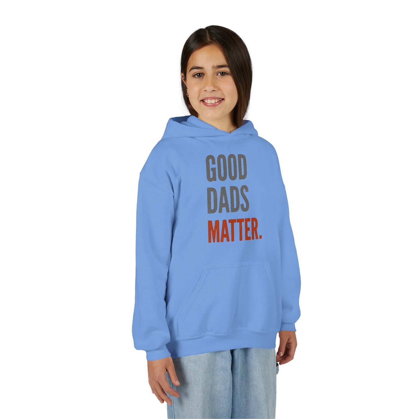 Good Dads Matter Black & Red Youth Hoodie