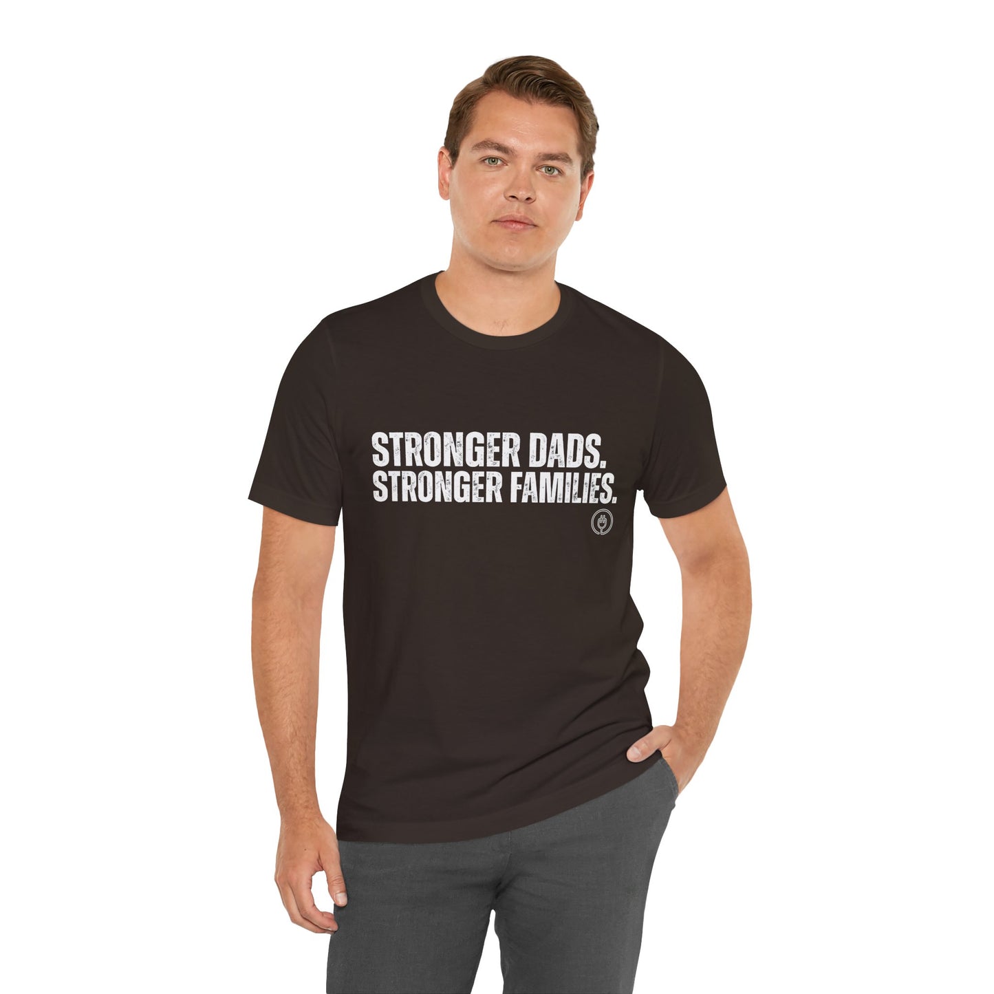 Strong Fathers Tee — "Stronger Dads. Stronger Families." Patriotic Family Pride T‑Shirt