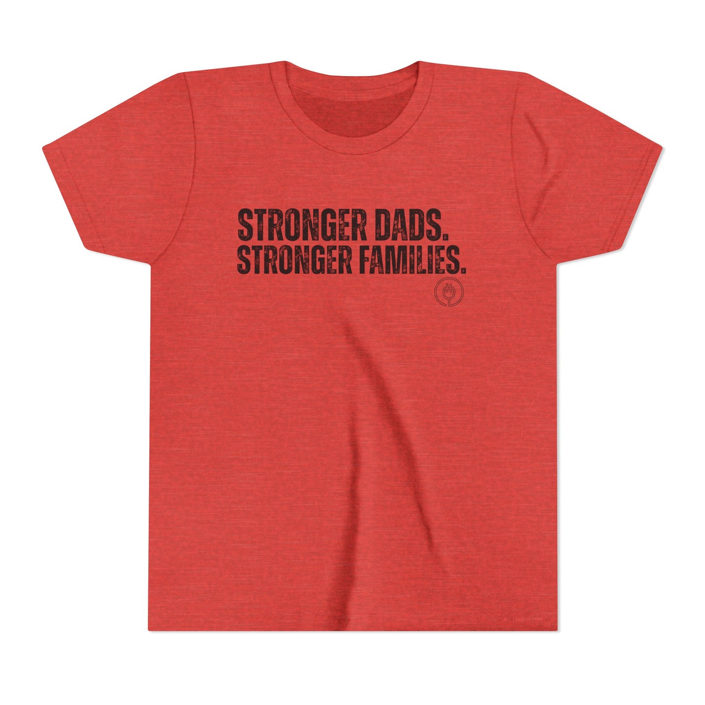Youth Tee "Stronger Dads. Stronger Families." – Father's Day Kids Shirt