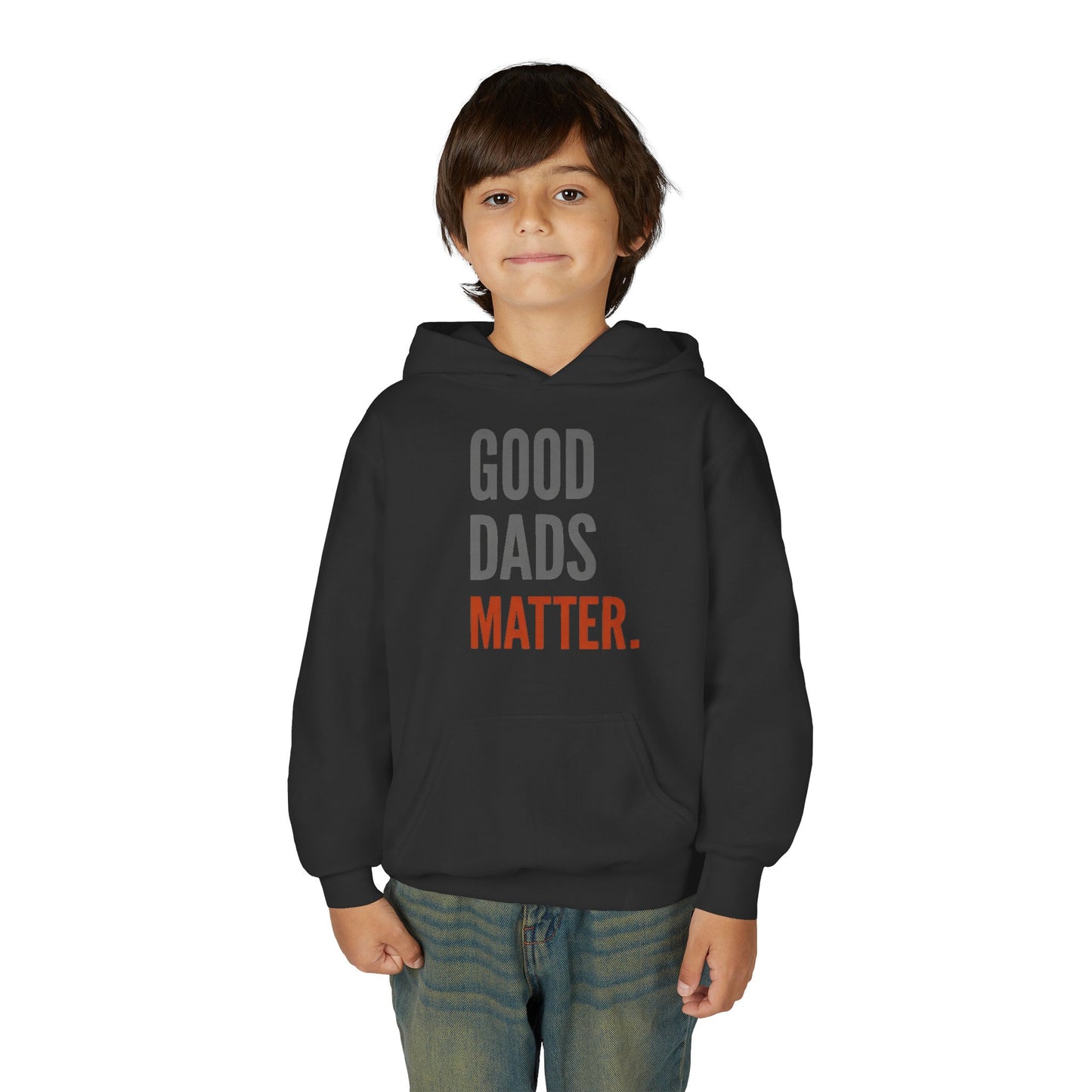 Good Dads Matter Black & Red Youth Hoodie