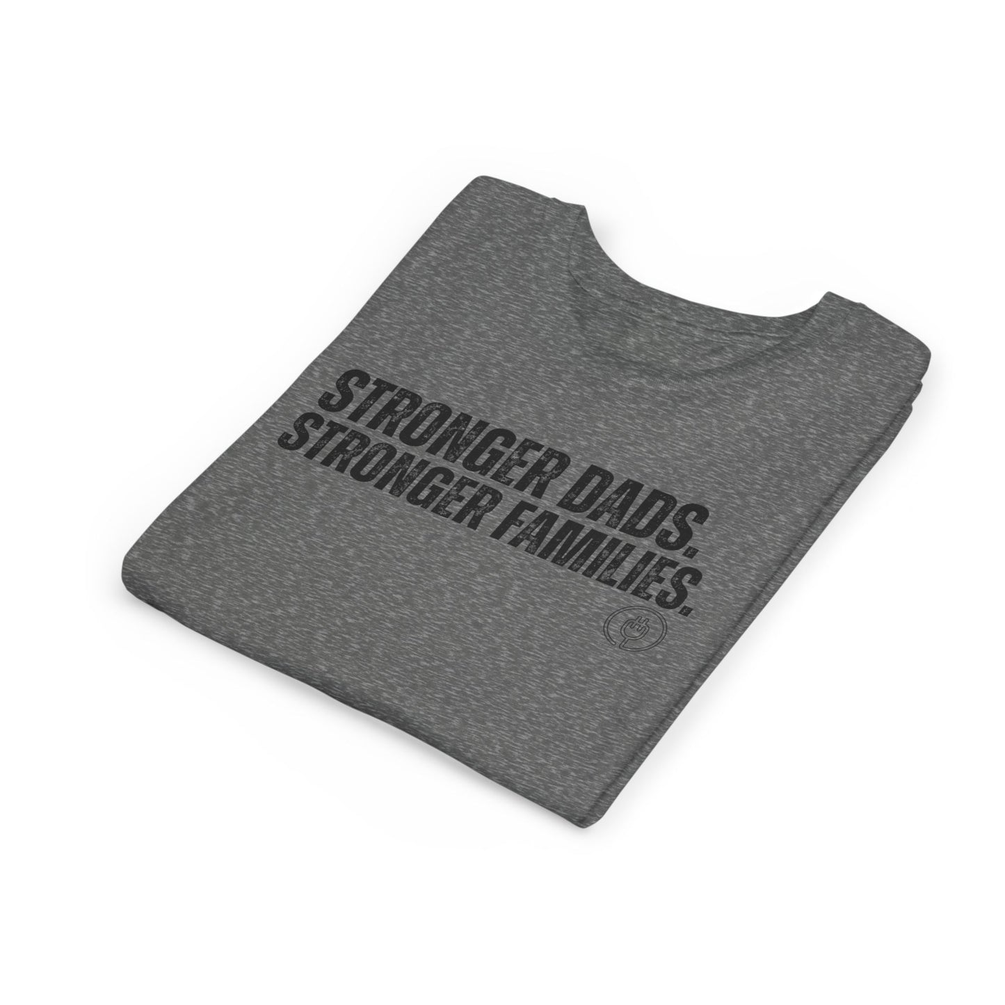 Youth Tee "Stronger Dads. Stronger Families." – Father's Day Kids Shirt