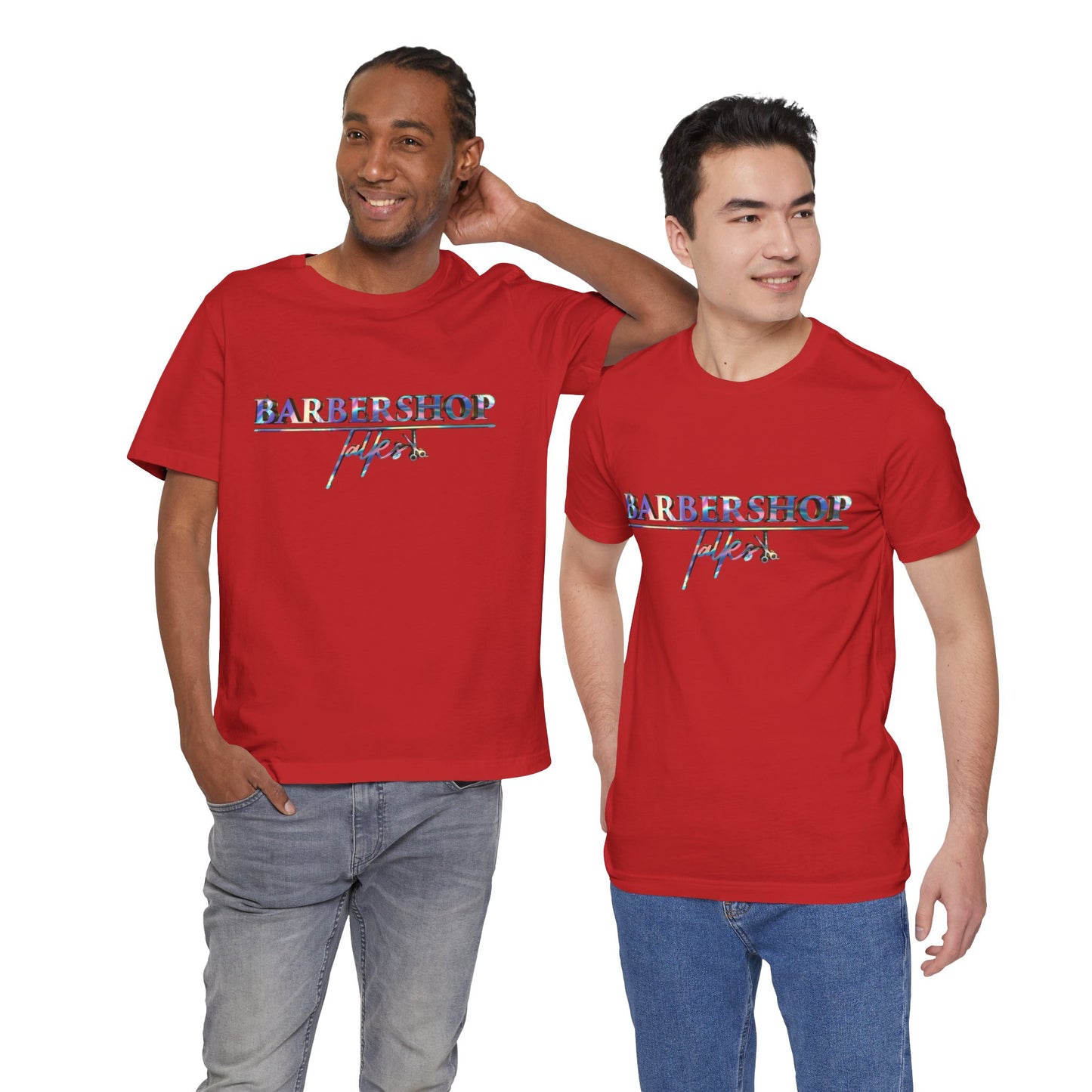 Barbershop Vibes Tee — 'Barbershop Life' Retro Script T-Shirt
