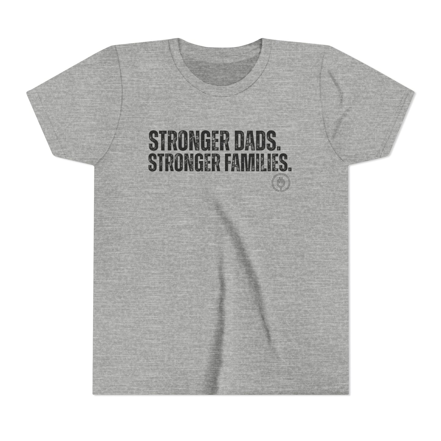 Youth Tee "Stronger Dads. Stronger Families." – Father's Day Kids Shirt