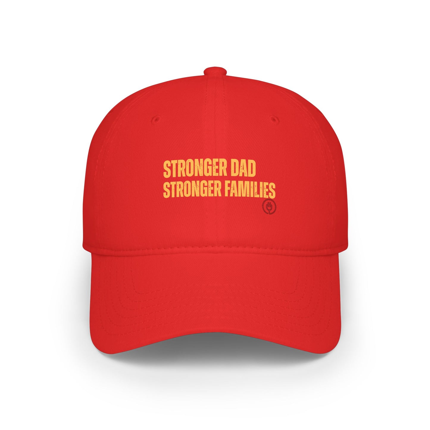 Low Profile Baseball Cap — "Stronger Dads, Stronger Families." Embroidered Dad Pride Hat