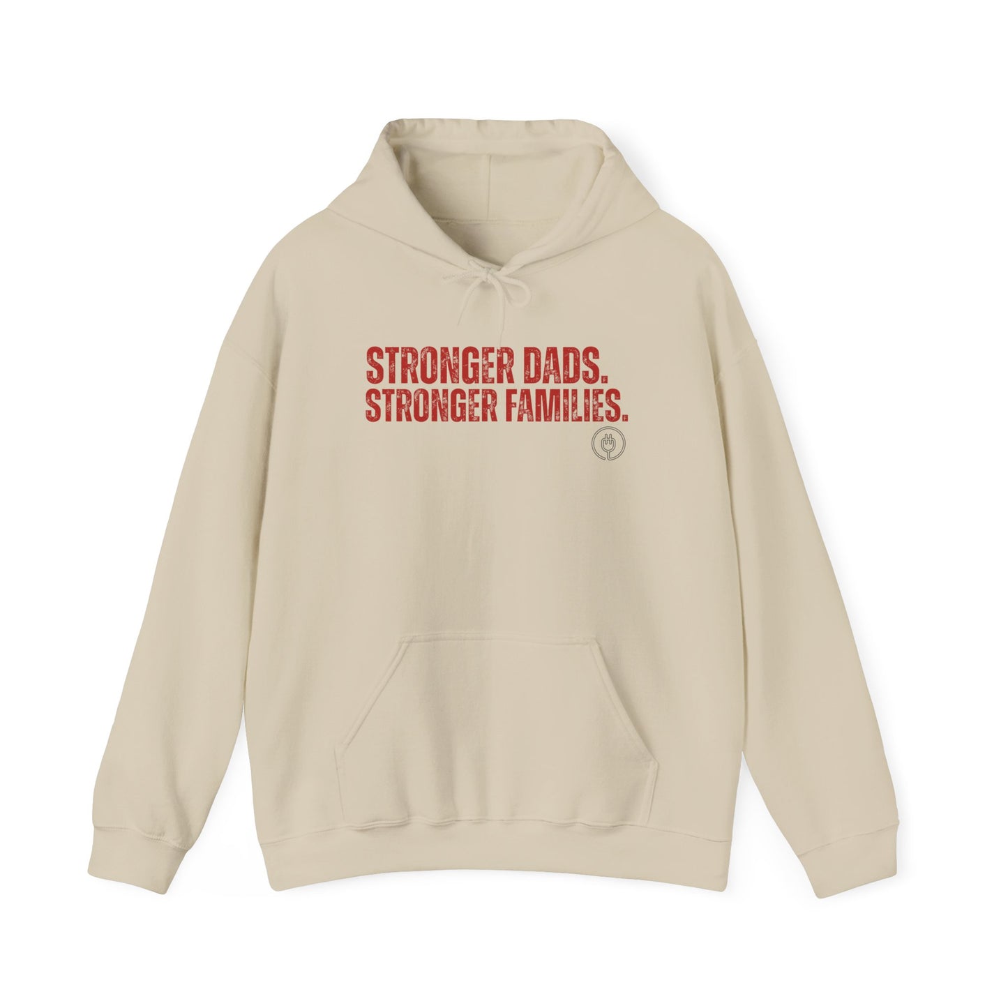 Hoodie — "Stronger Dads. Stronger Families." Crewneck Hoodie | Fatherhood Advocacy Gift