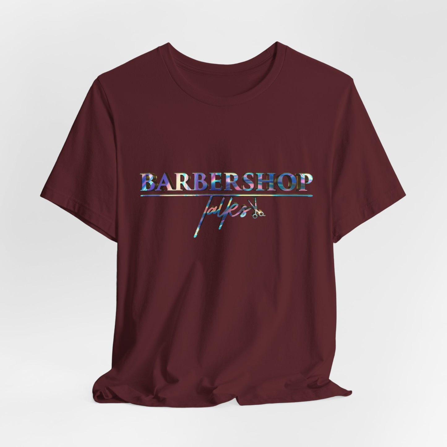Barbershop Vibes Tee — 'Barbershop Life' Retro Script T-Shirt