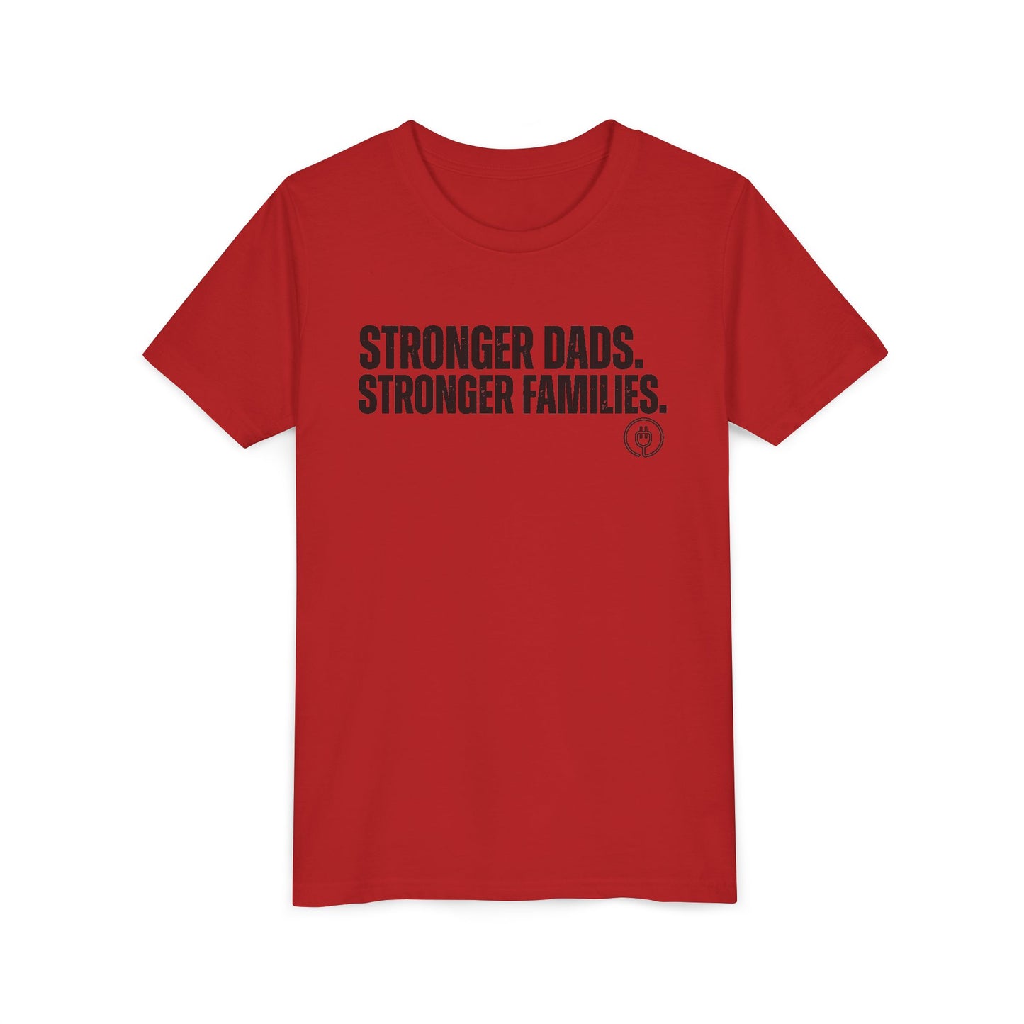 Youth Tee "Stronger Dads. Stronger Families." – Father's Day Kids Shirt