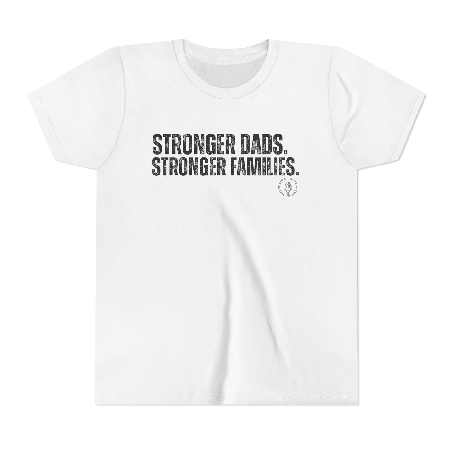 Youth Tee "Stronger Dads. Stronger Families." – Father's Day Kids Shirt