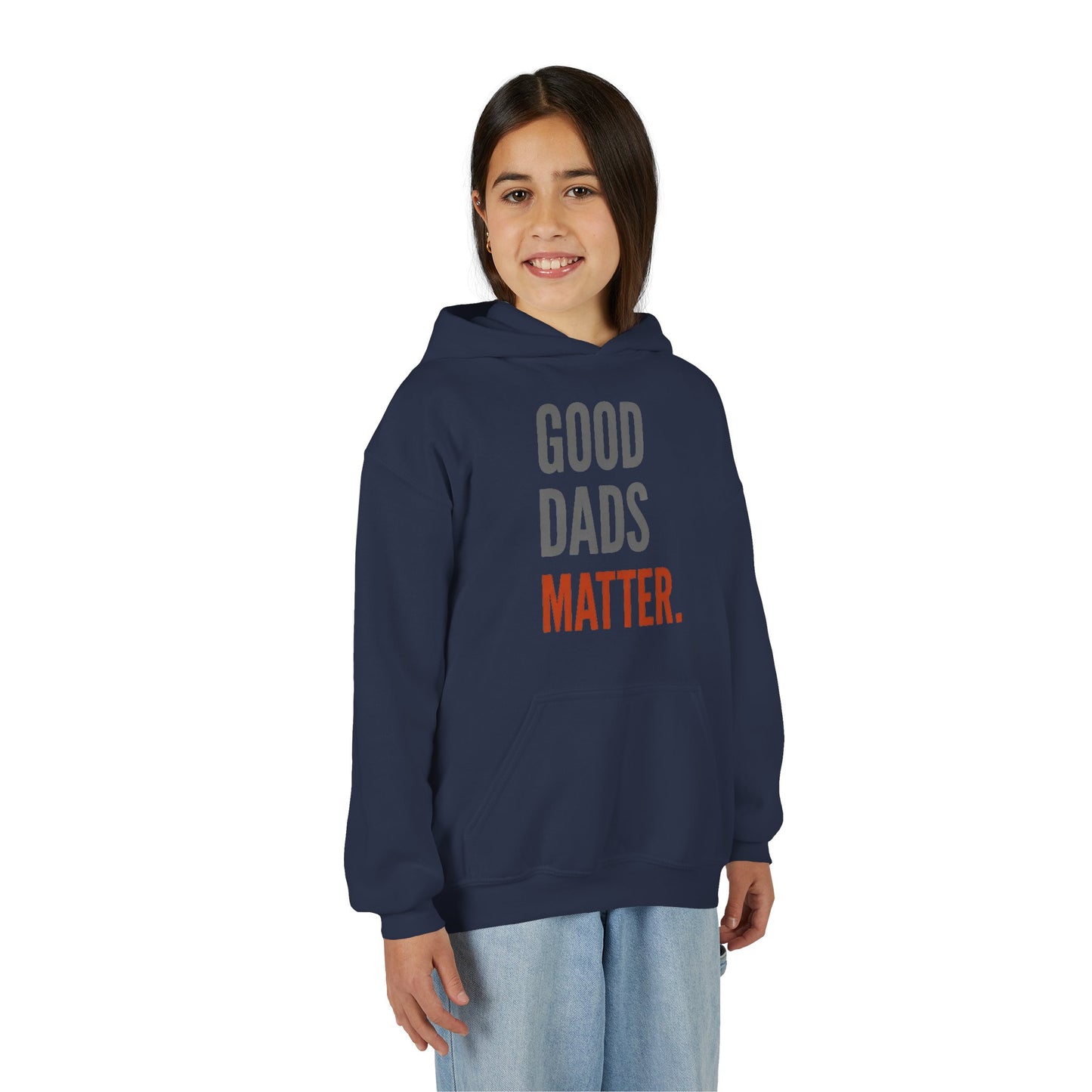 Good Dads Matter Black & Red Youth Hoodie