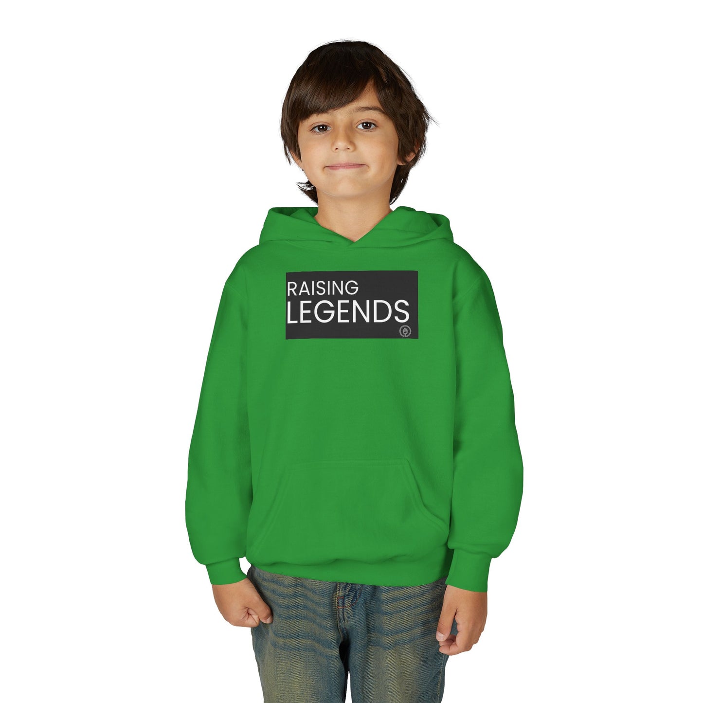 Youth Hoodie — "Raising Legends" Graphic Pullover for Kids