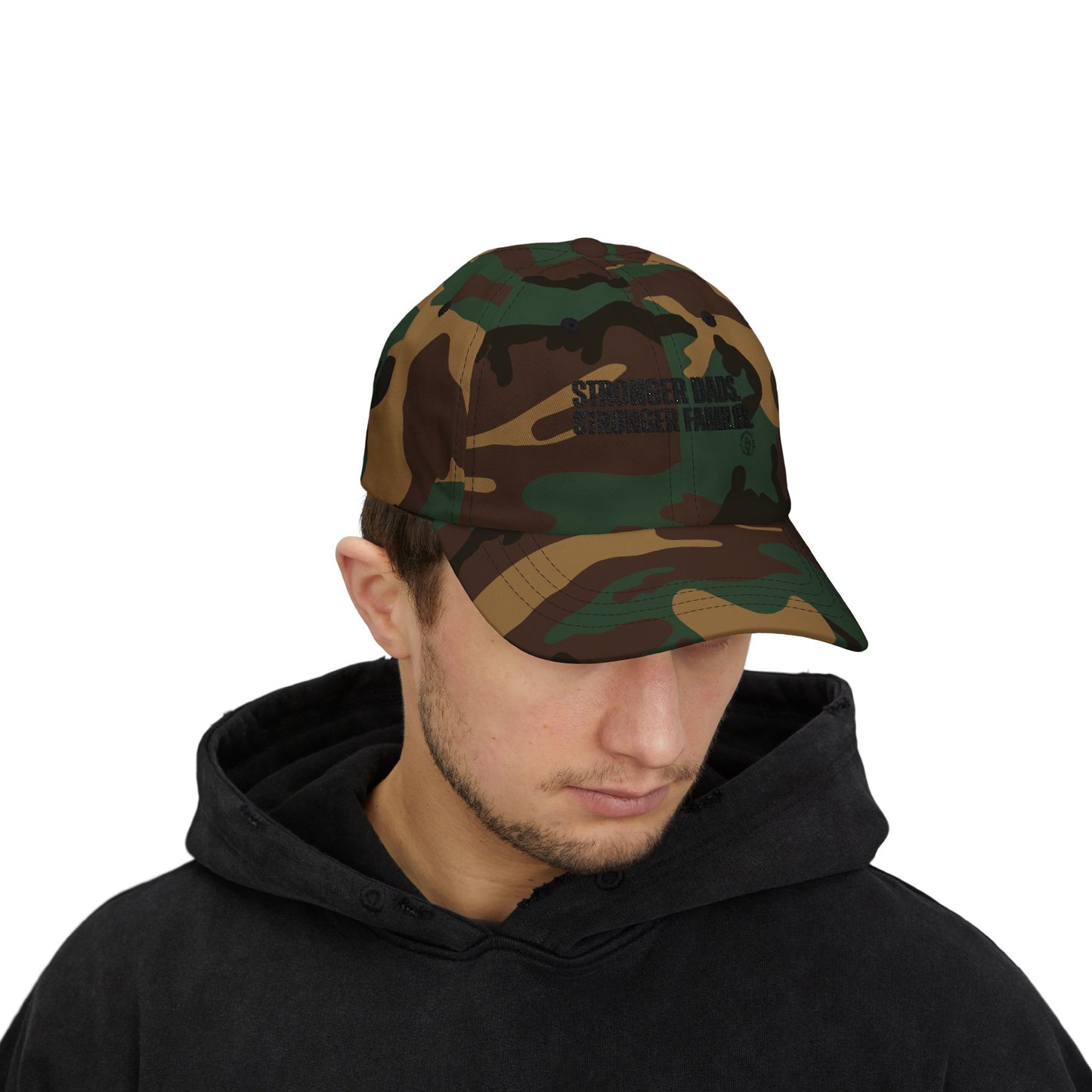 Dad Cap — "Stronger Dads. Stronger Families." Embroidered Baseball Hat