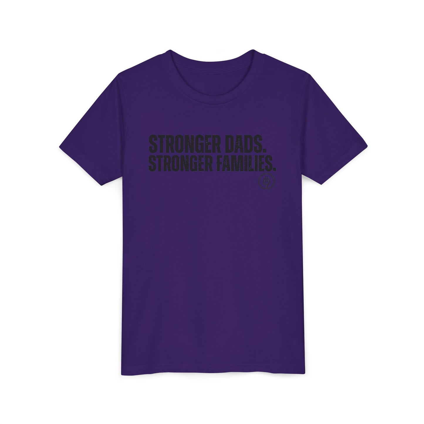 Youth Tee "Stronger Dads. Stronger Families." – Father's Day Kids Shirt