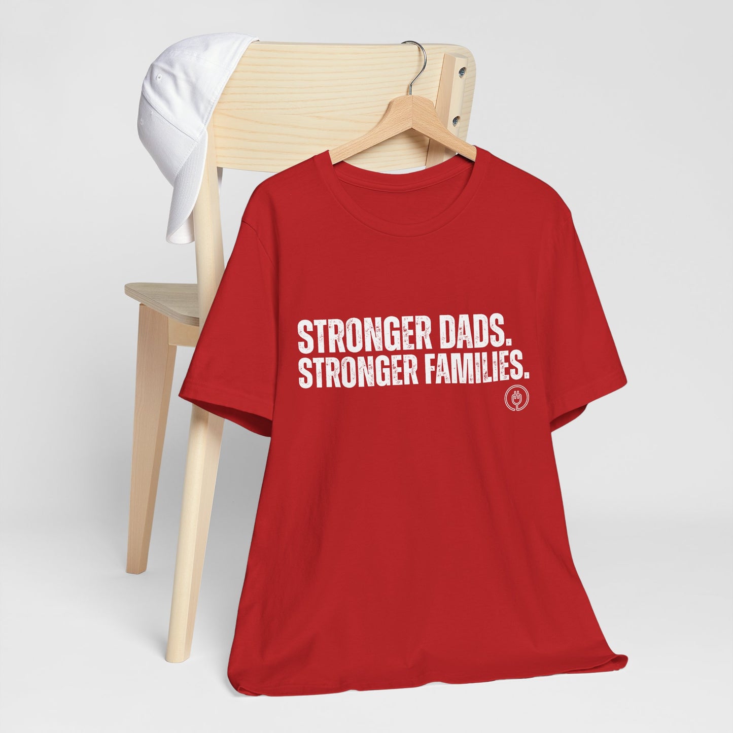 Strong Fathers Tee — "Stronger Dads. Stronger Families." Patriotic Family Pride T‑Shirt