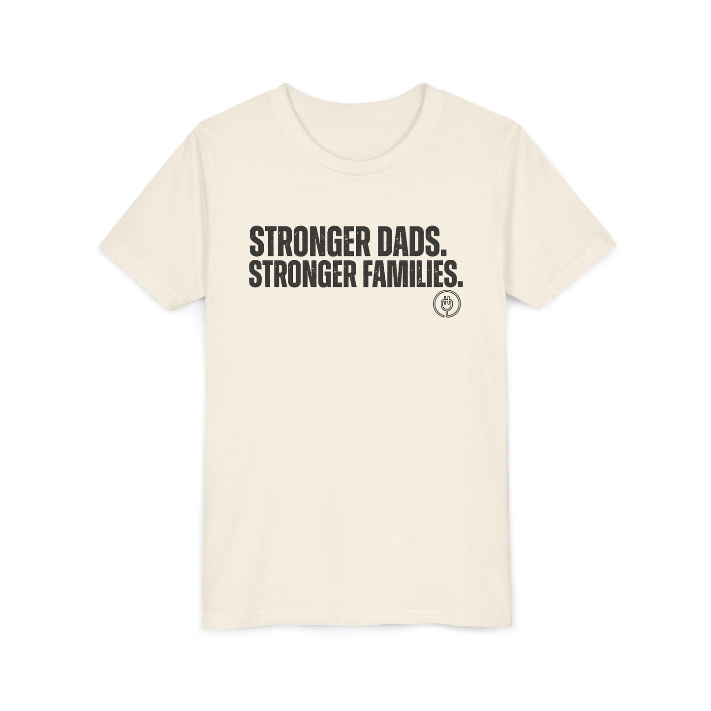 Youth Tee "Stronger Dads. Stronger Families." – Father's Day Kids Shirt