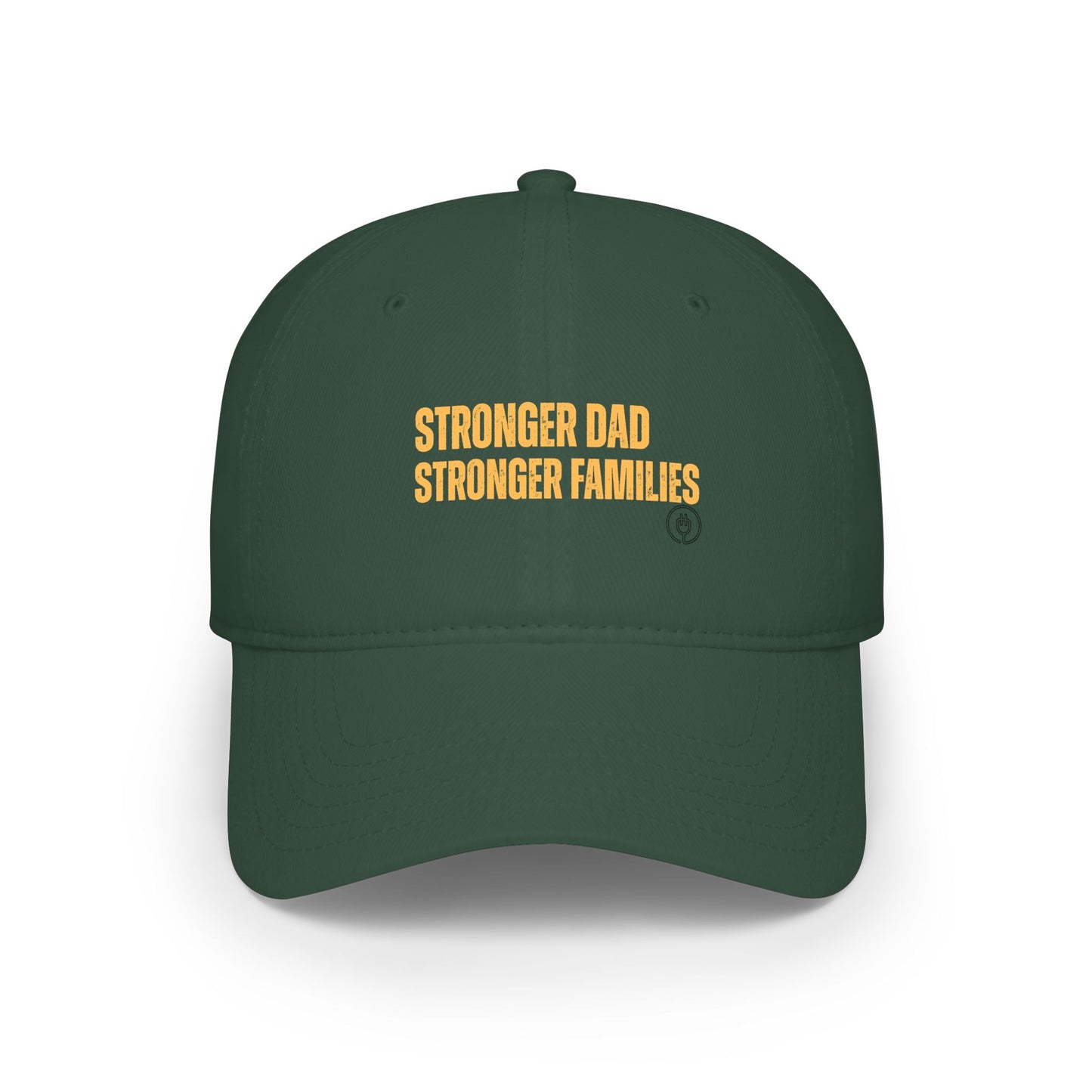 Low Profile Baseball Cap — "Stronger Dads, Stronger Families." Embroidered Dad Pride Hat