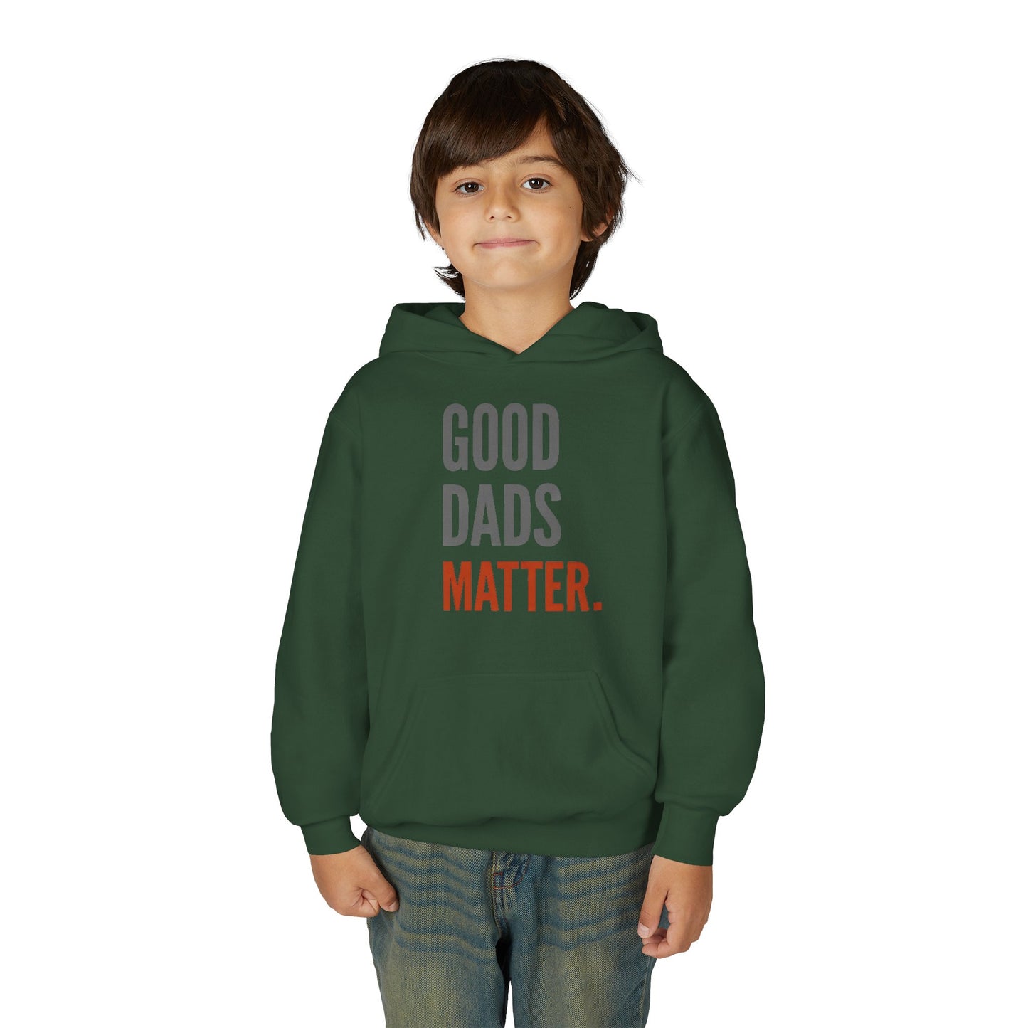 Good Dads Matter Black & Red Youth Hoodie