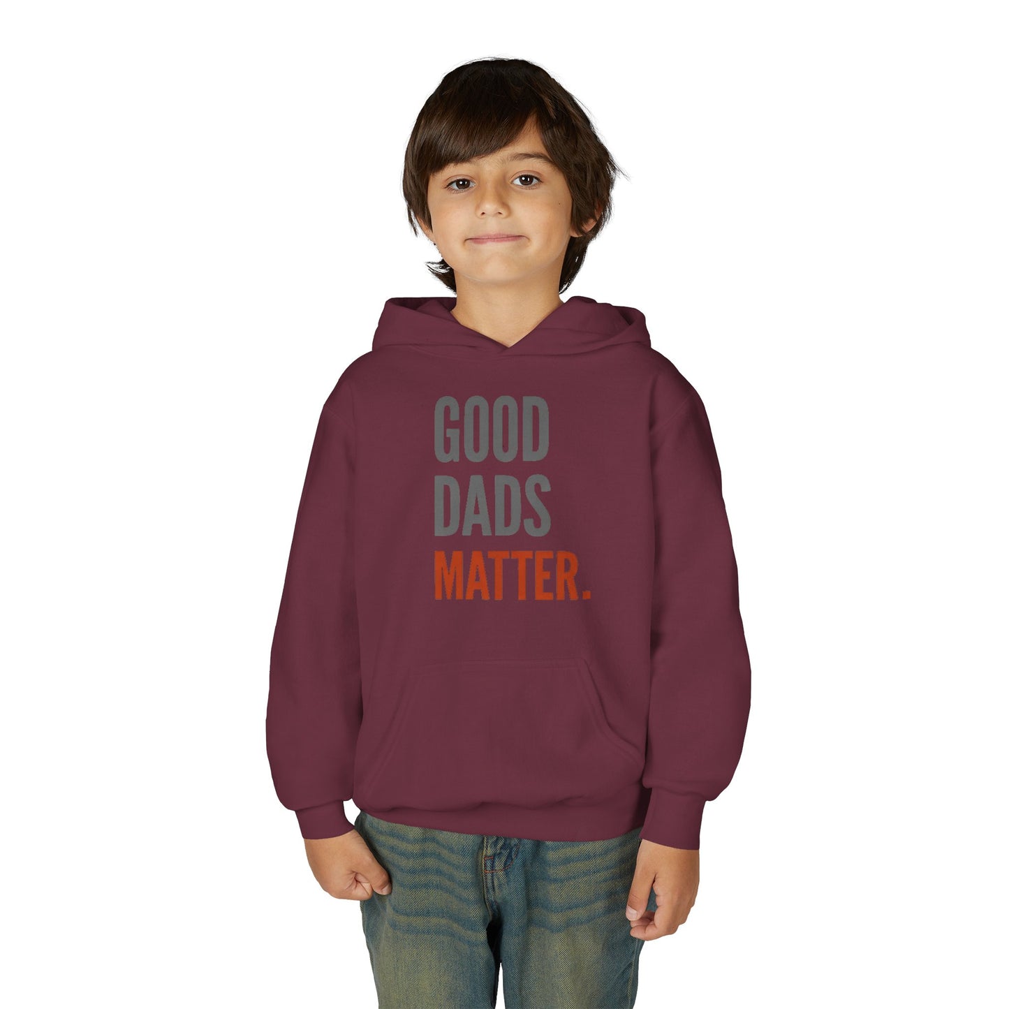 Good Dads Matter Black & Red Youth Hoodie