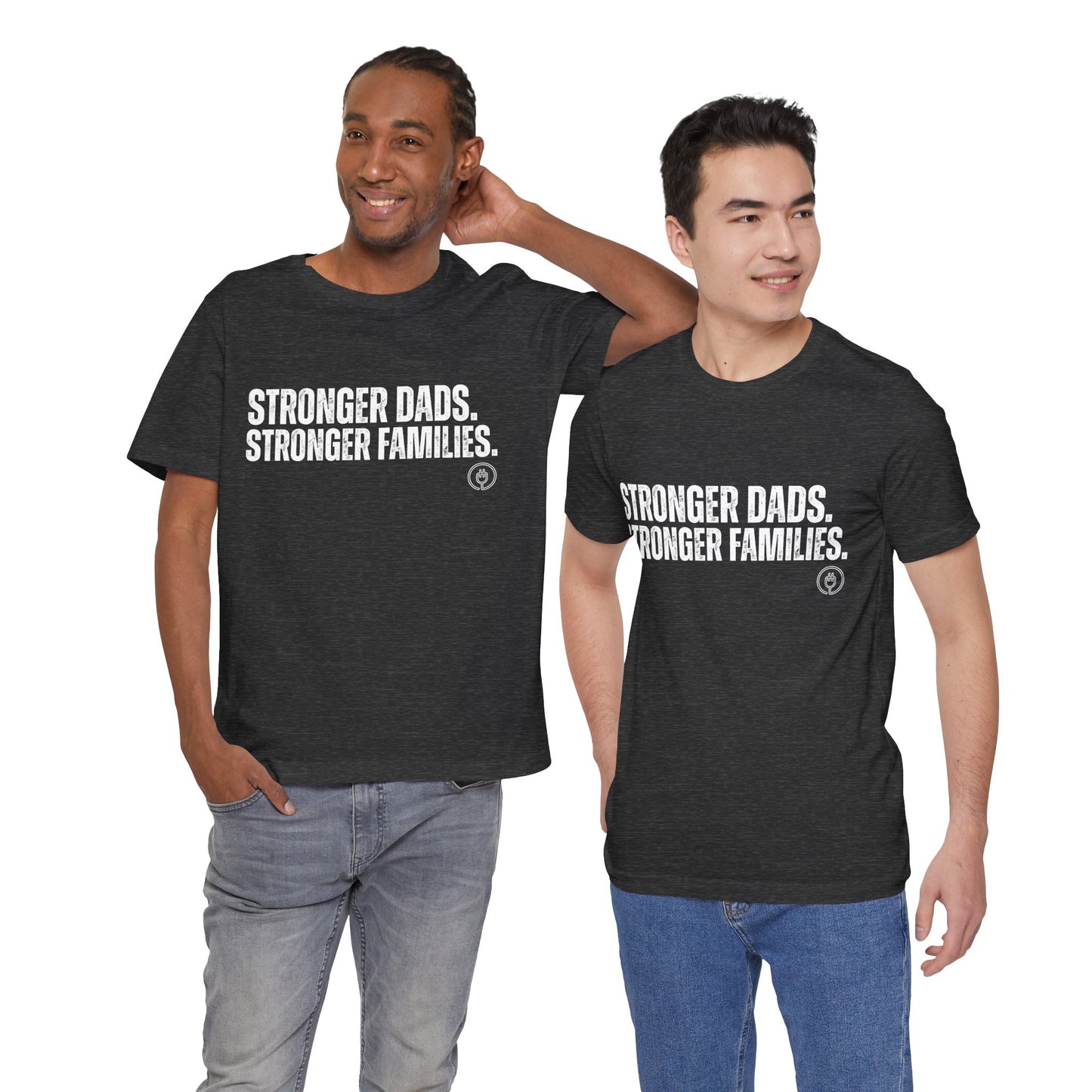 Strong Fathers Tee — "Stronger Dads. Stronger Families." Patriotic Family Pride T‑Shirt