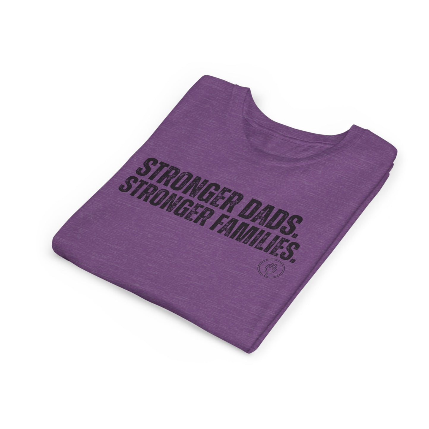 Youth Tee "Stronger Dads. Stronger Families." – Father's Day Kids Shirt
