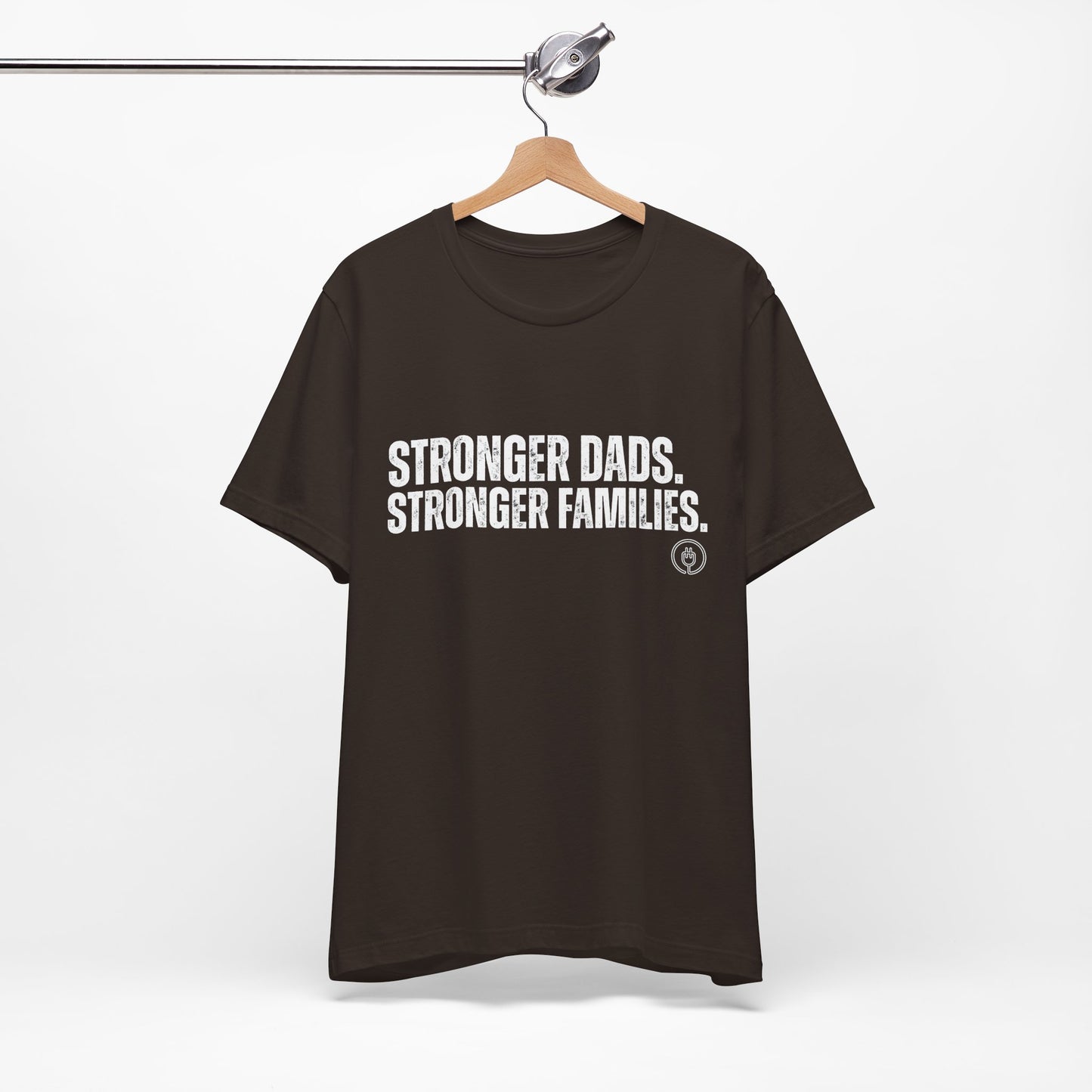 Strong Fathers Tee — "Stronger Dads. Stronger Families." Patriotic Family Pride T‑Shirt