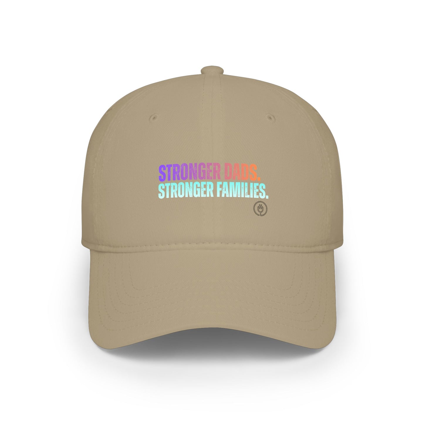 Low Profile Baseball Cap — "Stronger Dads, Stronger Families" Embroidered Pride Dad Hat
