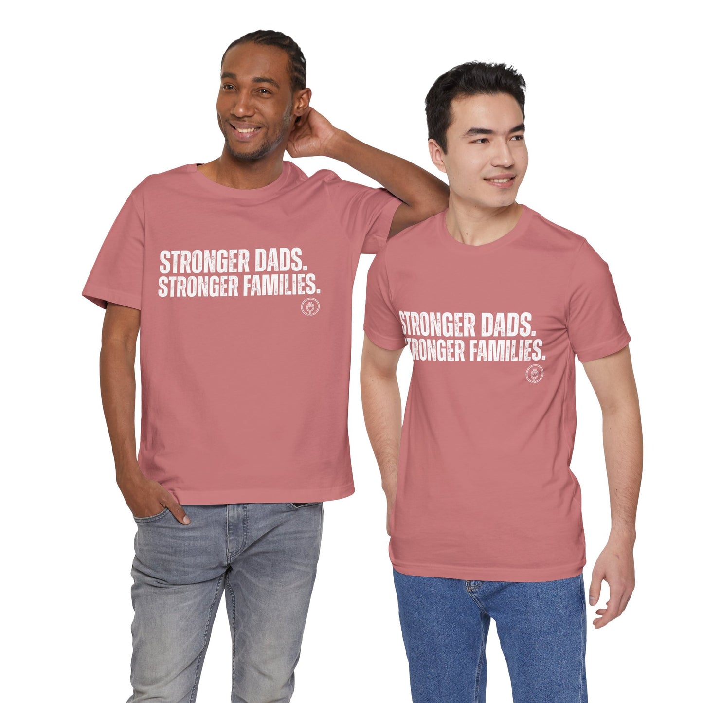 Strong Fathers Tee — "Stronger Dads. Stronger Families." Patriotic Family Pride T‑Shirt