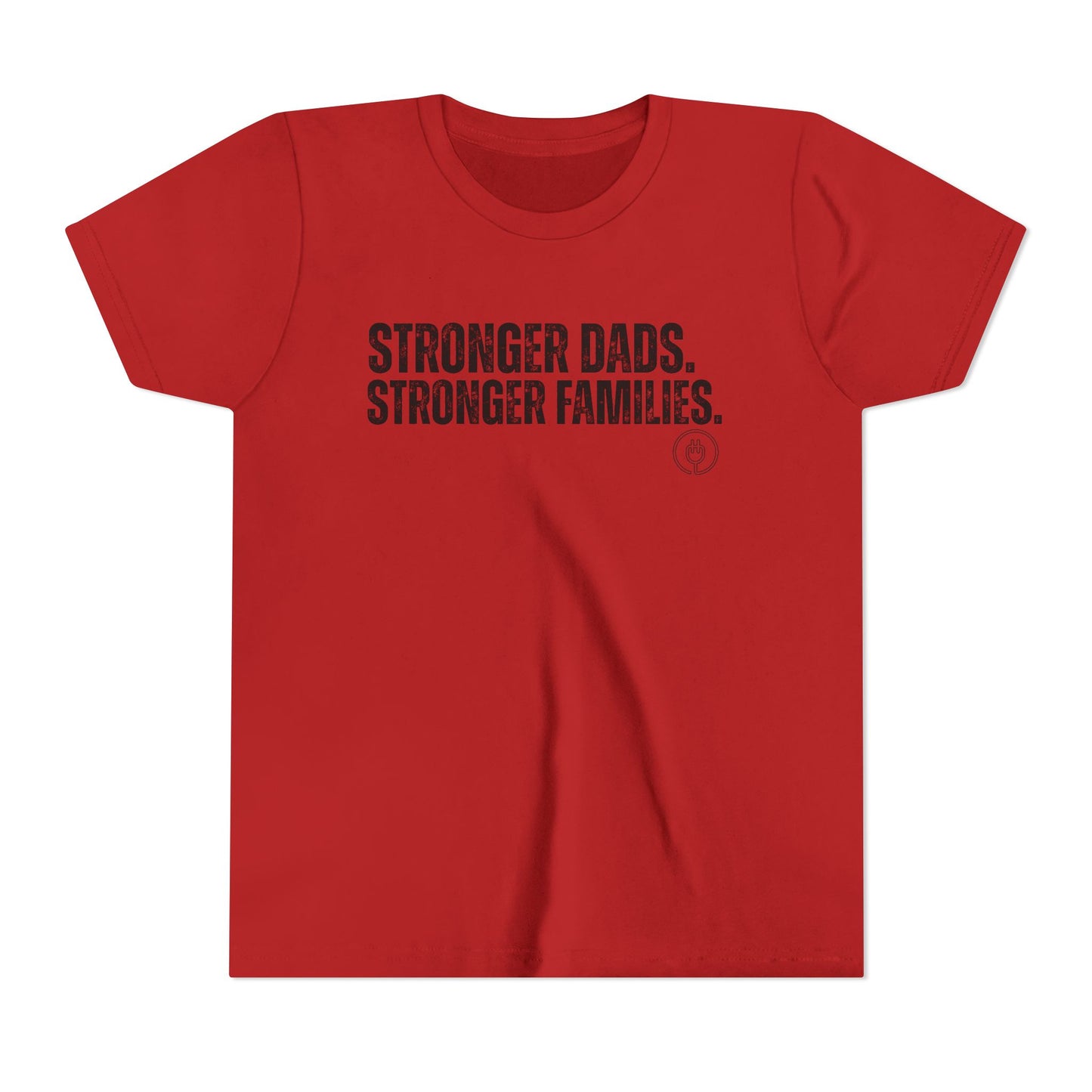 Youth Tee "Stronger Dads. Stronger Families." – Father's Day Kids Shirt