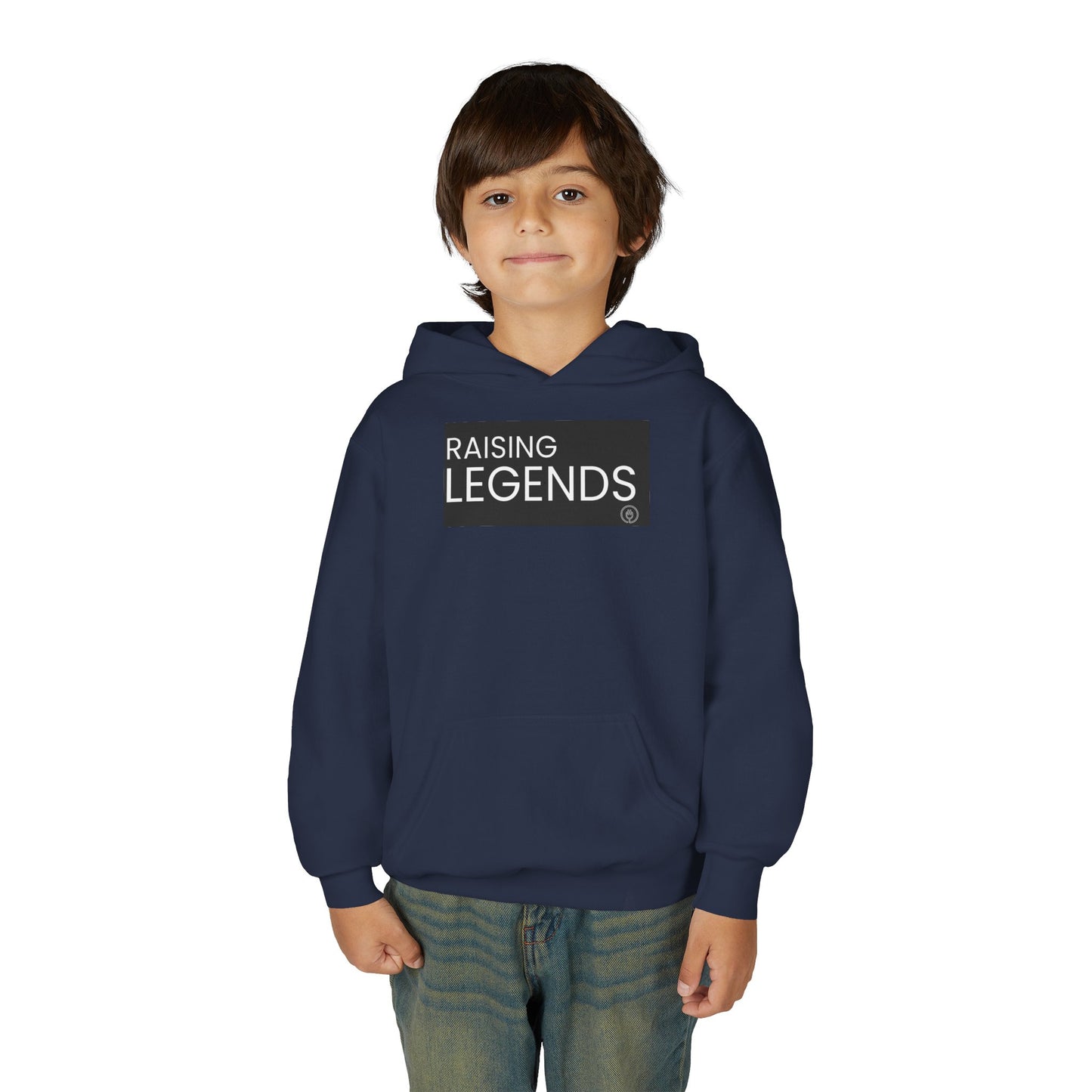 Youth Hoodie — "Raising Legends" Graphic Pullover for Kids