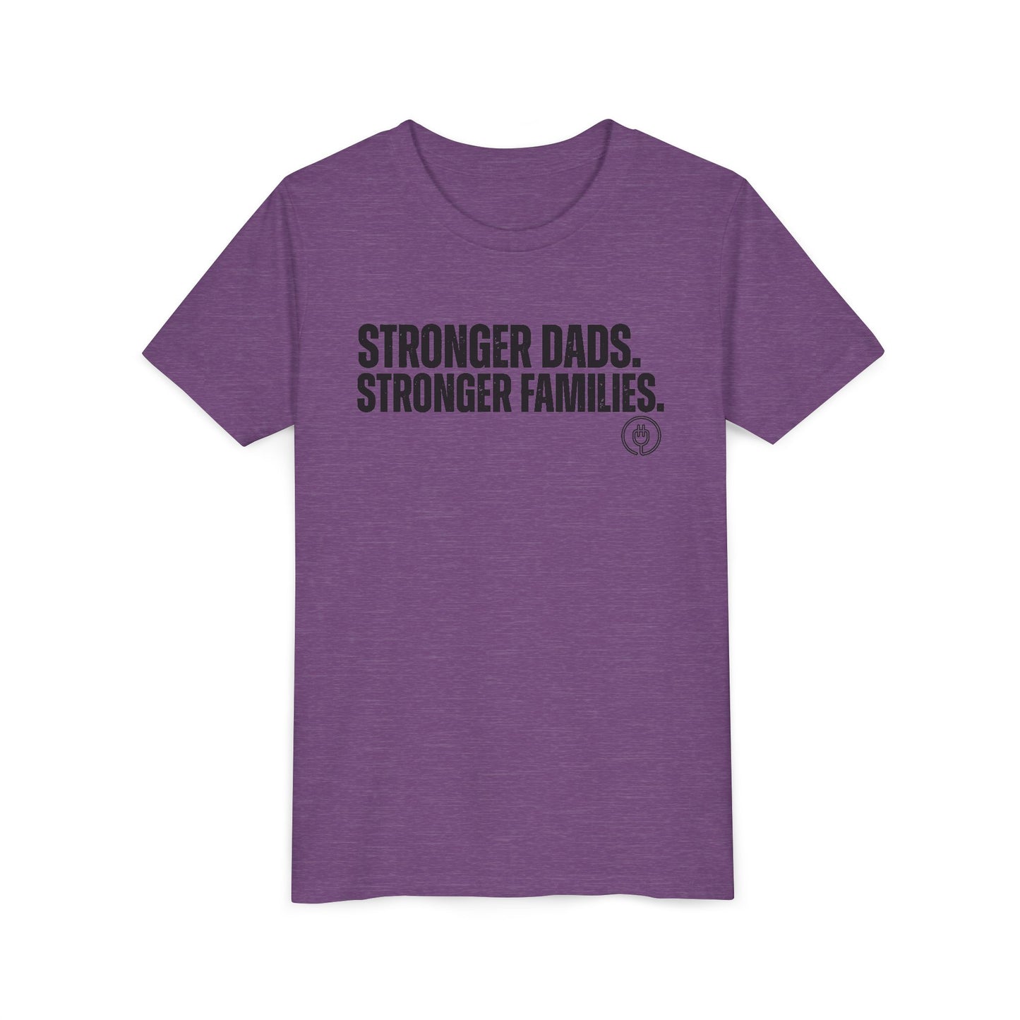 Youth Tee "Stronger Dads. Stronger Families." – Father's Day Kids Shirt