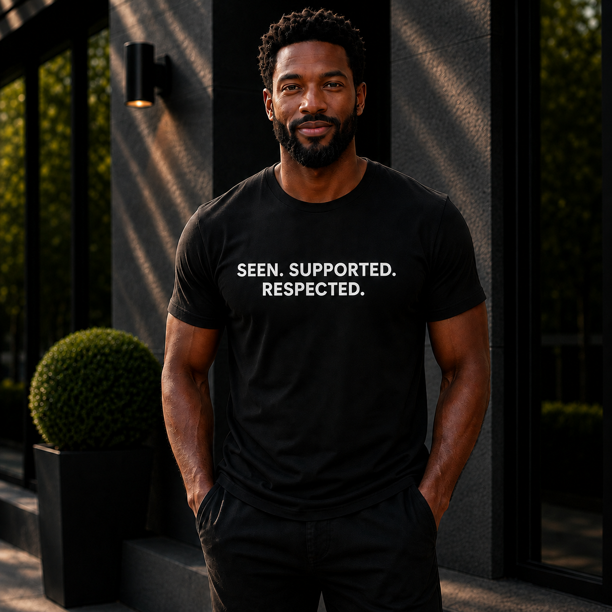 Seen. Supported. Respected. Tee