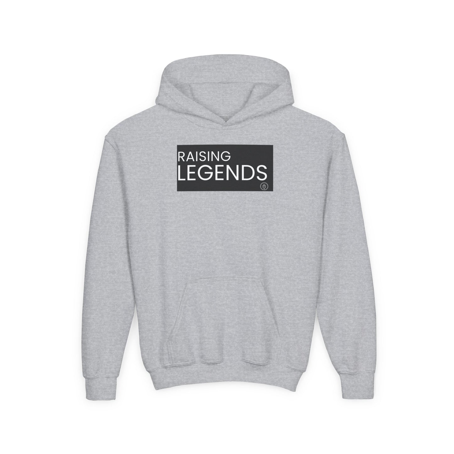 Youth Hoodie — "Raising Legends" Graphic Pullover for Kids