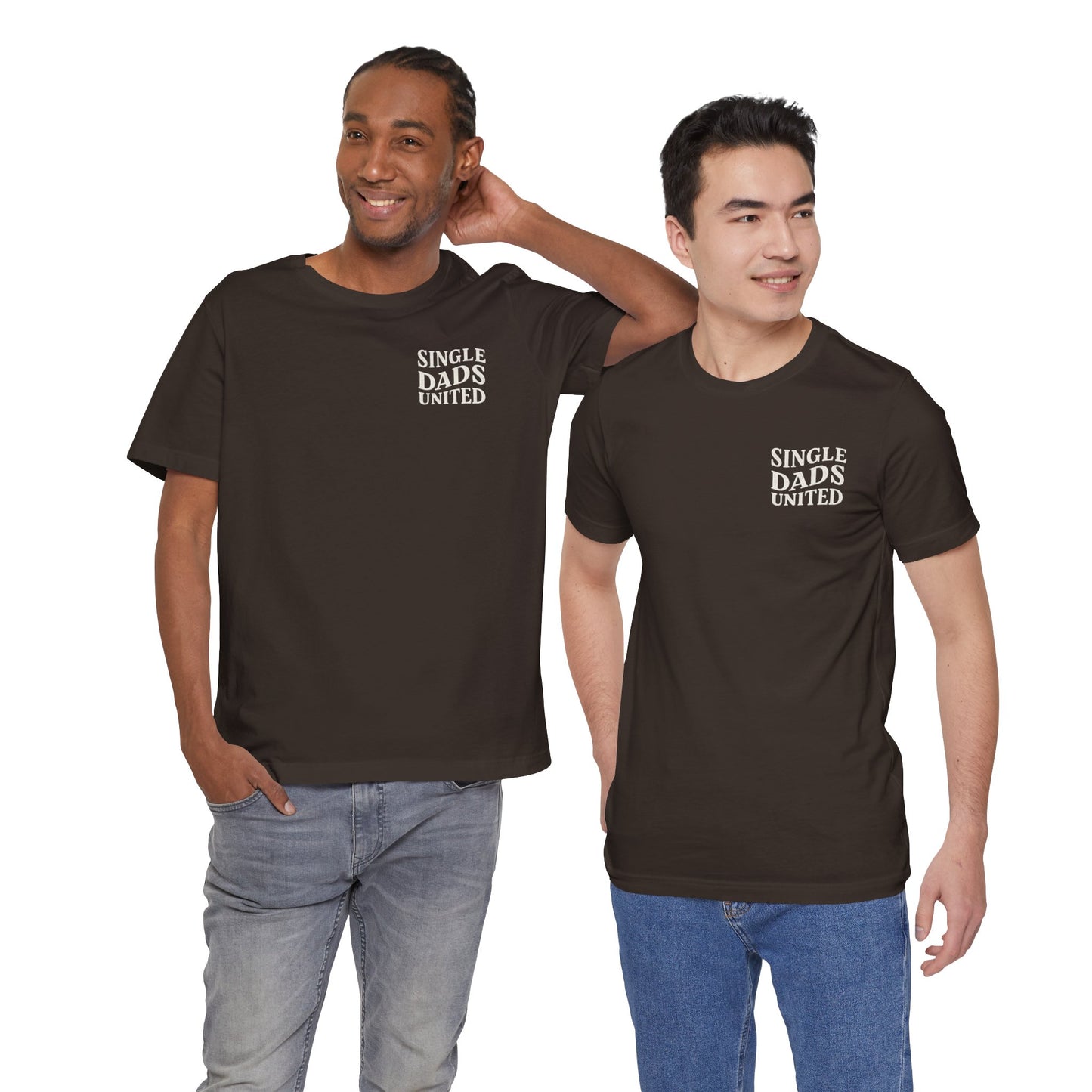 Single Dads United Tee — Casual Supportive Fathers T-Shirt