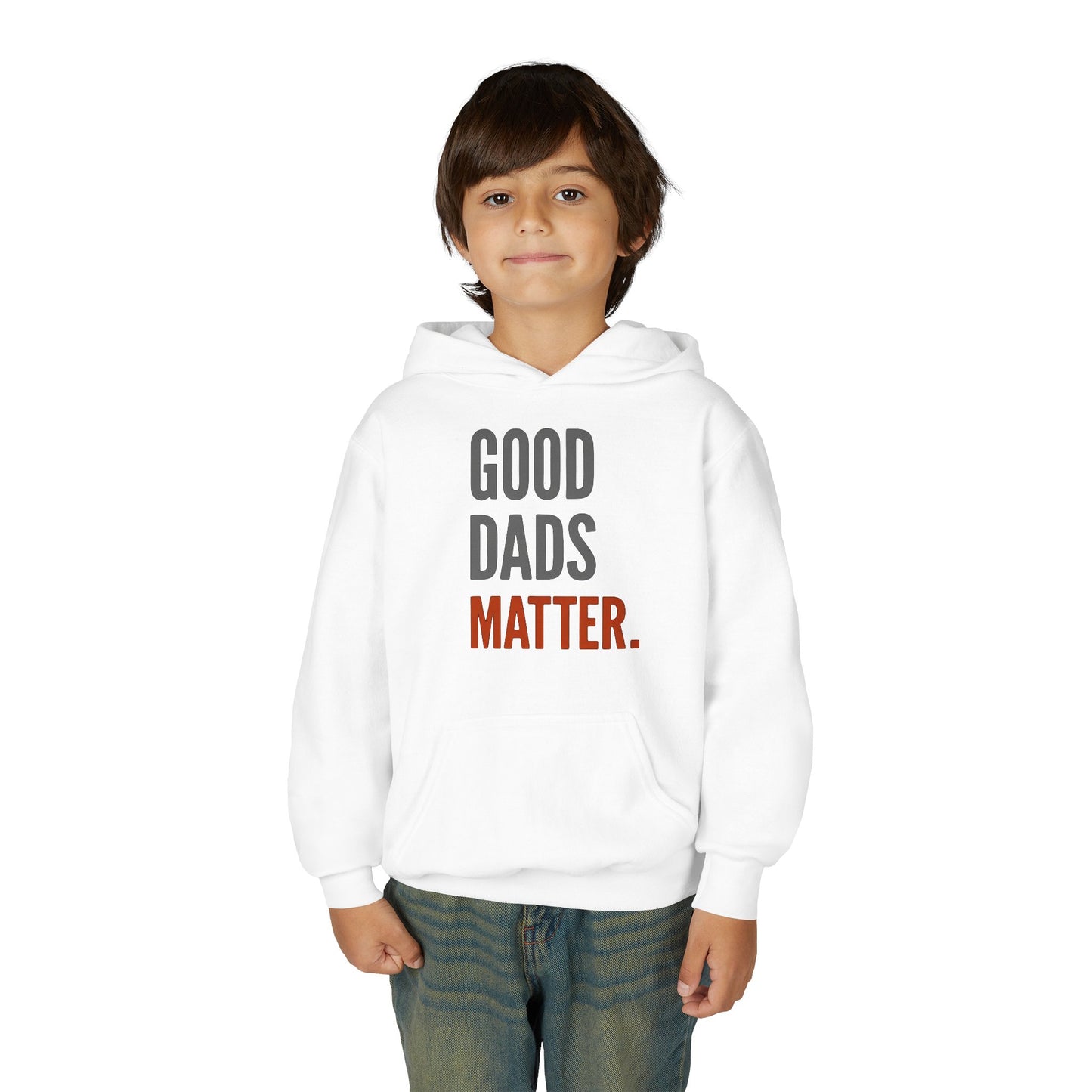 Good Dads Matter Black & Red Youth Hoodie