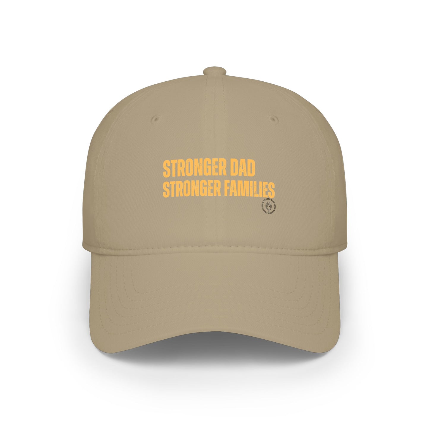 Low Profile Baseball Cap — "Stronger Dads, Stronger Families." Embroidered Dad Pride Hat