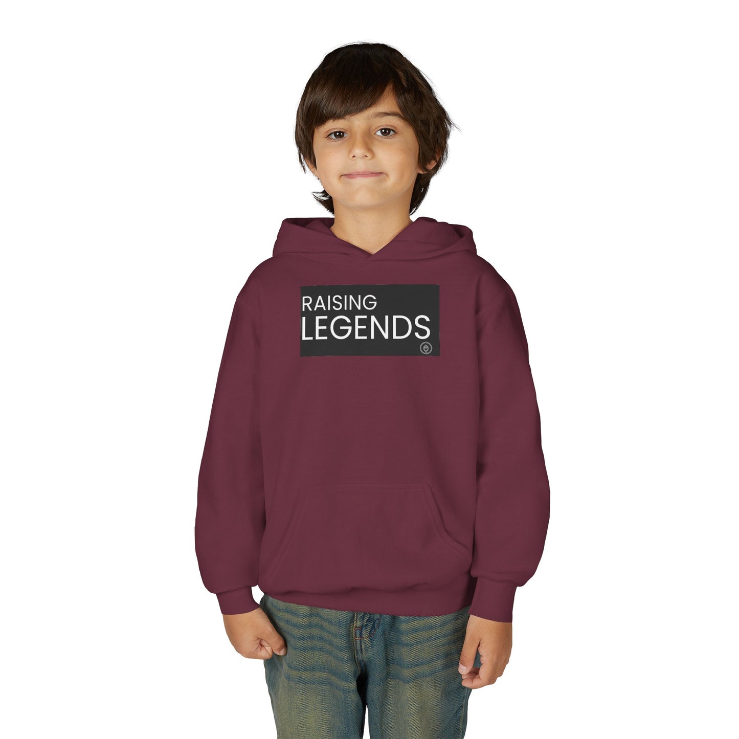 Youth Hoodie — "Raising Legends" Graphic Pullover for Kids