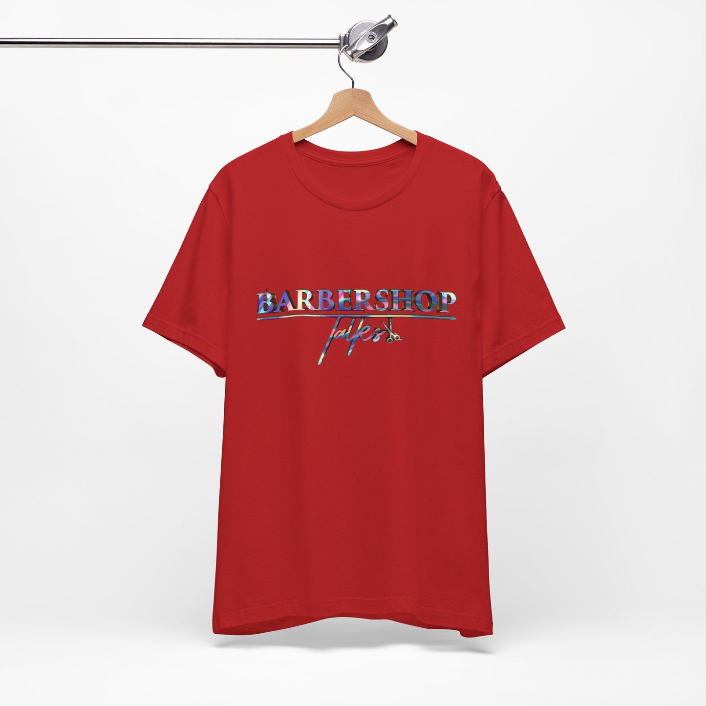 Barbershop Vibes Tee — 'Barbershop Life' Retro Script T-Shirt