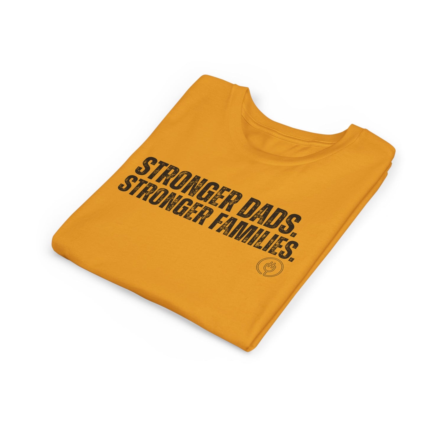 Youth Tee "Stronger Dads. Stronger Families." – Father's Day Kids Shirt