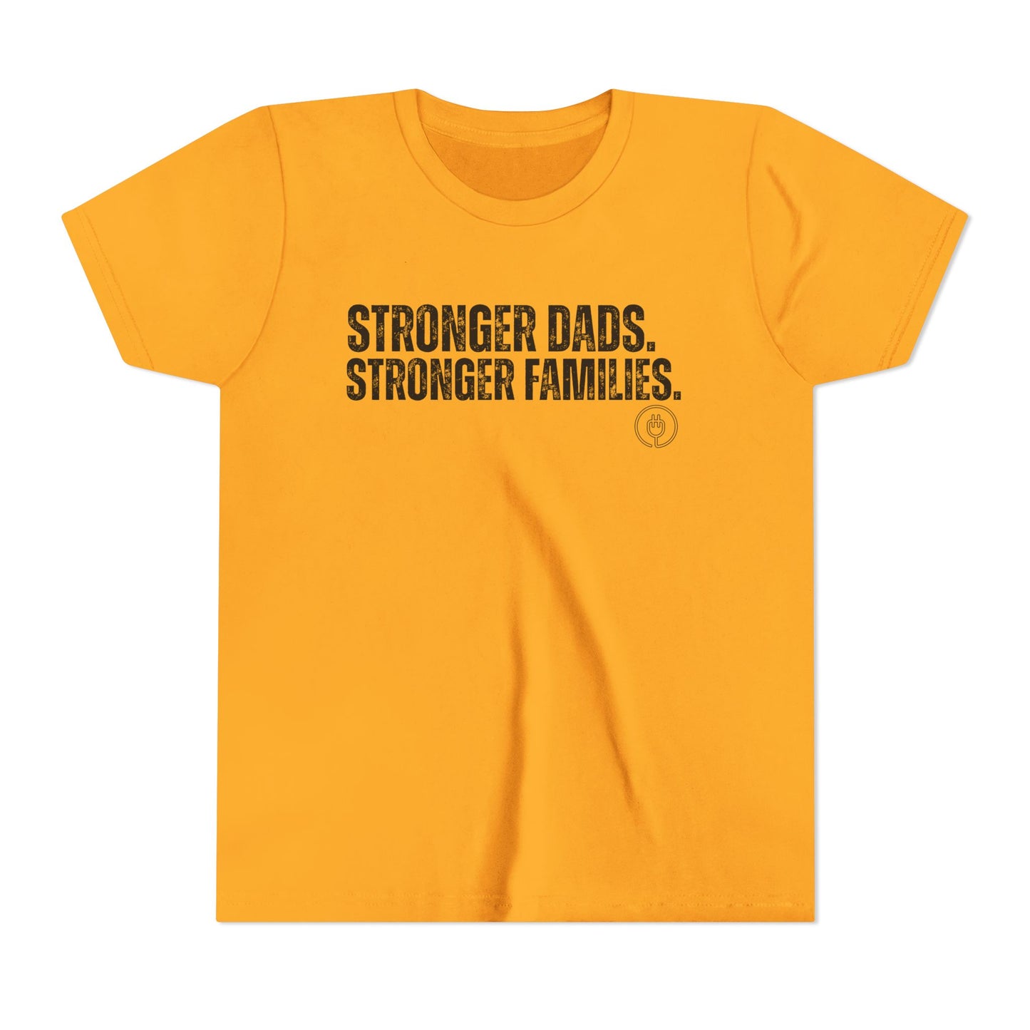 Youth Tee "Stronger Dads. Stronger Families." – Father's Day Kids Shirt