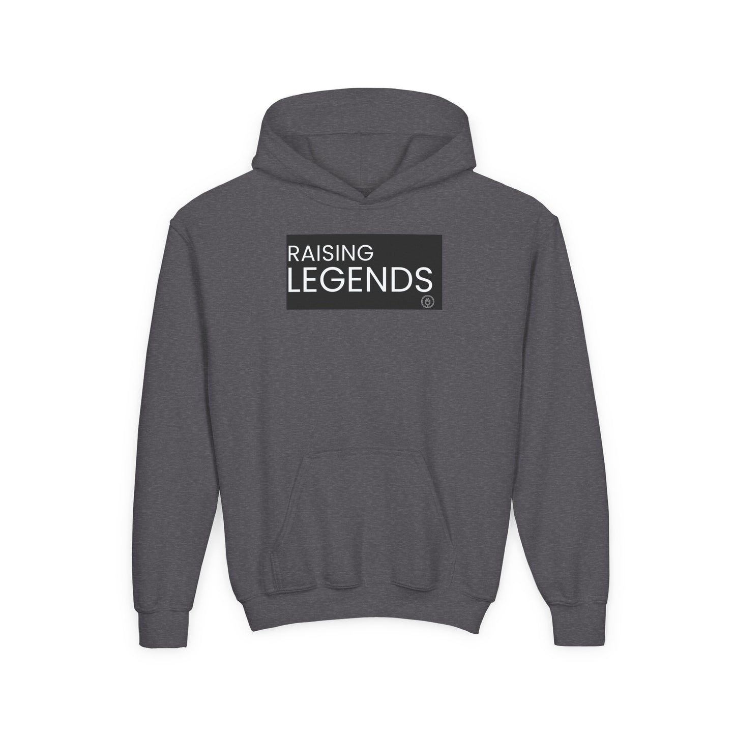Youth Hoodie — "Raising Legends" Graphic Pullover for Kids