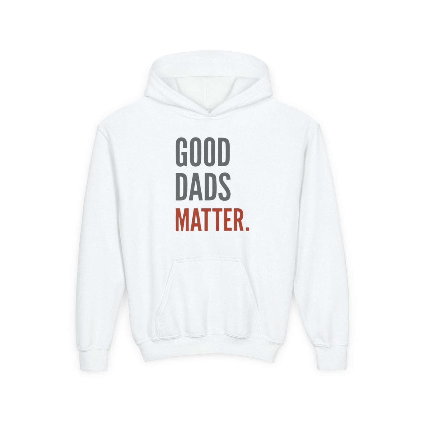 Good Dads Matter Black & Red Youth Hoodie