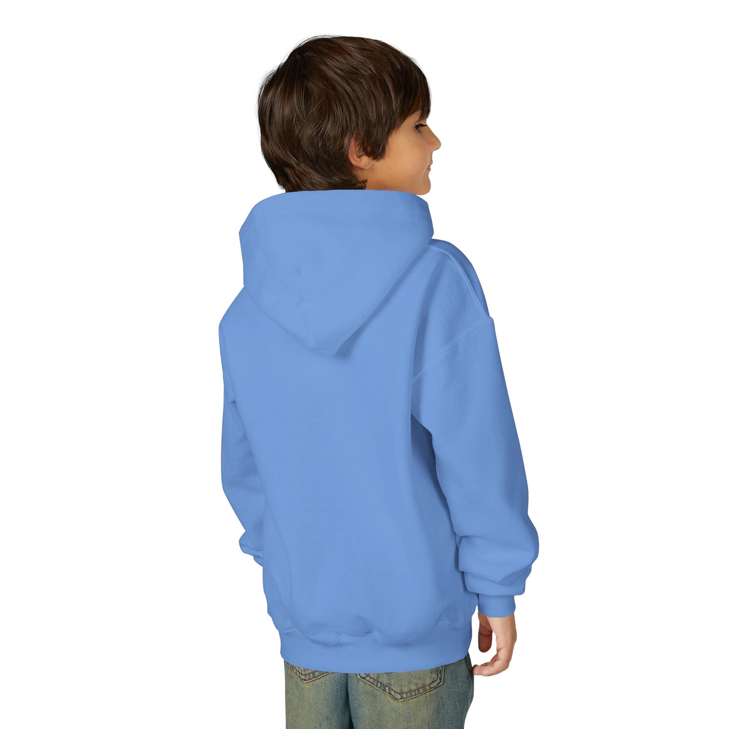 Youth Hoodie — "Stronger Dads, Stronger Families." Motivational Kids Pullover