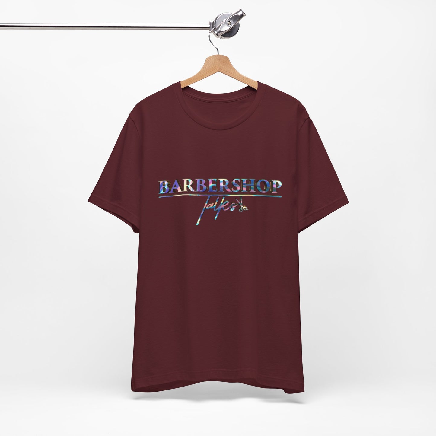 Barbershop Vibes Tee — 'Barbershop Life' Retro Script T-Shirt